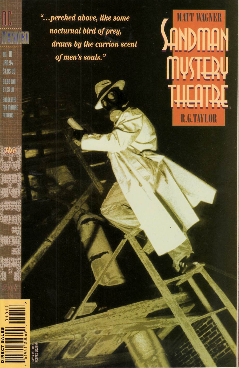 Sandman Mystery Theatre #10 Near Mint (9.4) [DC Comic] LARGE