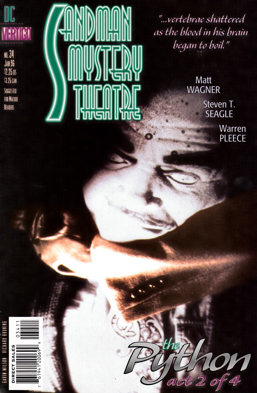 Sandman Mystery Theatre #34 Fine (6.0) [DC Comic] LARGE