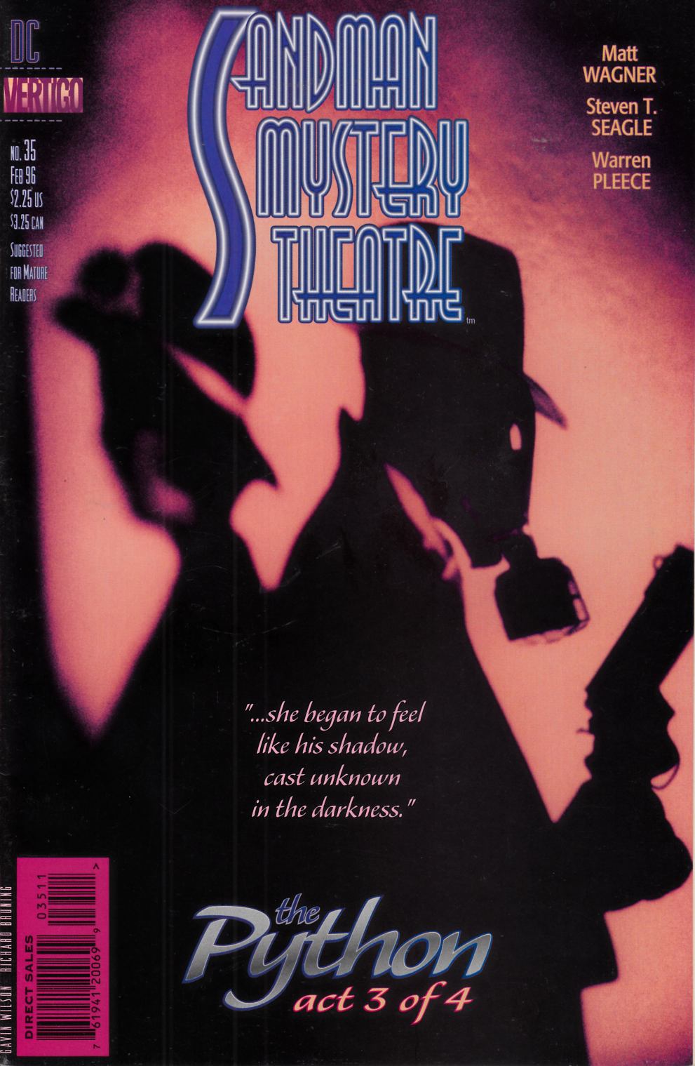 Sandman Mystery Theatre #35 Very Fine (8.0) [DC Comic] LARGE