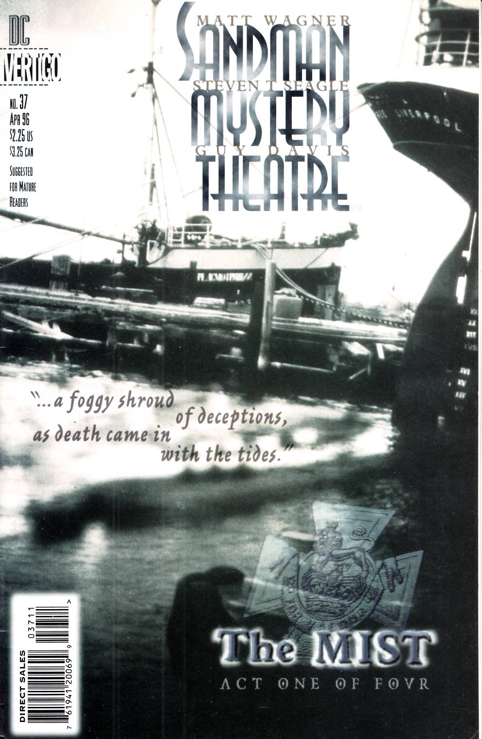 Sandman Mystery Theatre #37 Fine (6.0) [DC Comic] LARGE