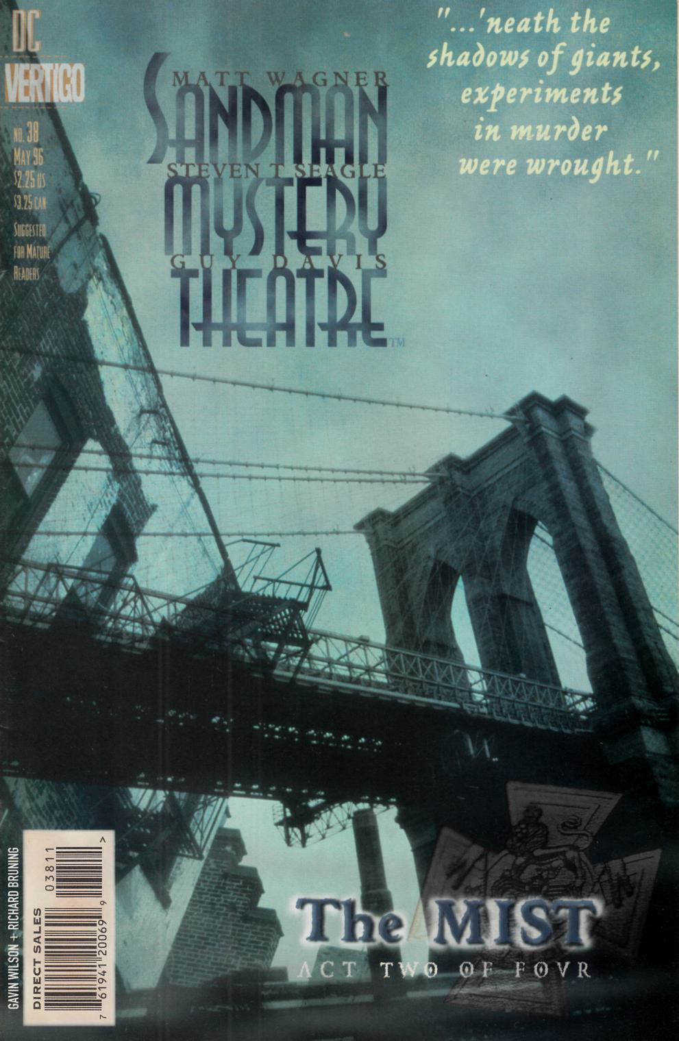 Sandman Mystery Theatre #38 Very Fine (8.0) [DC Comic] LARGE