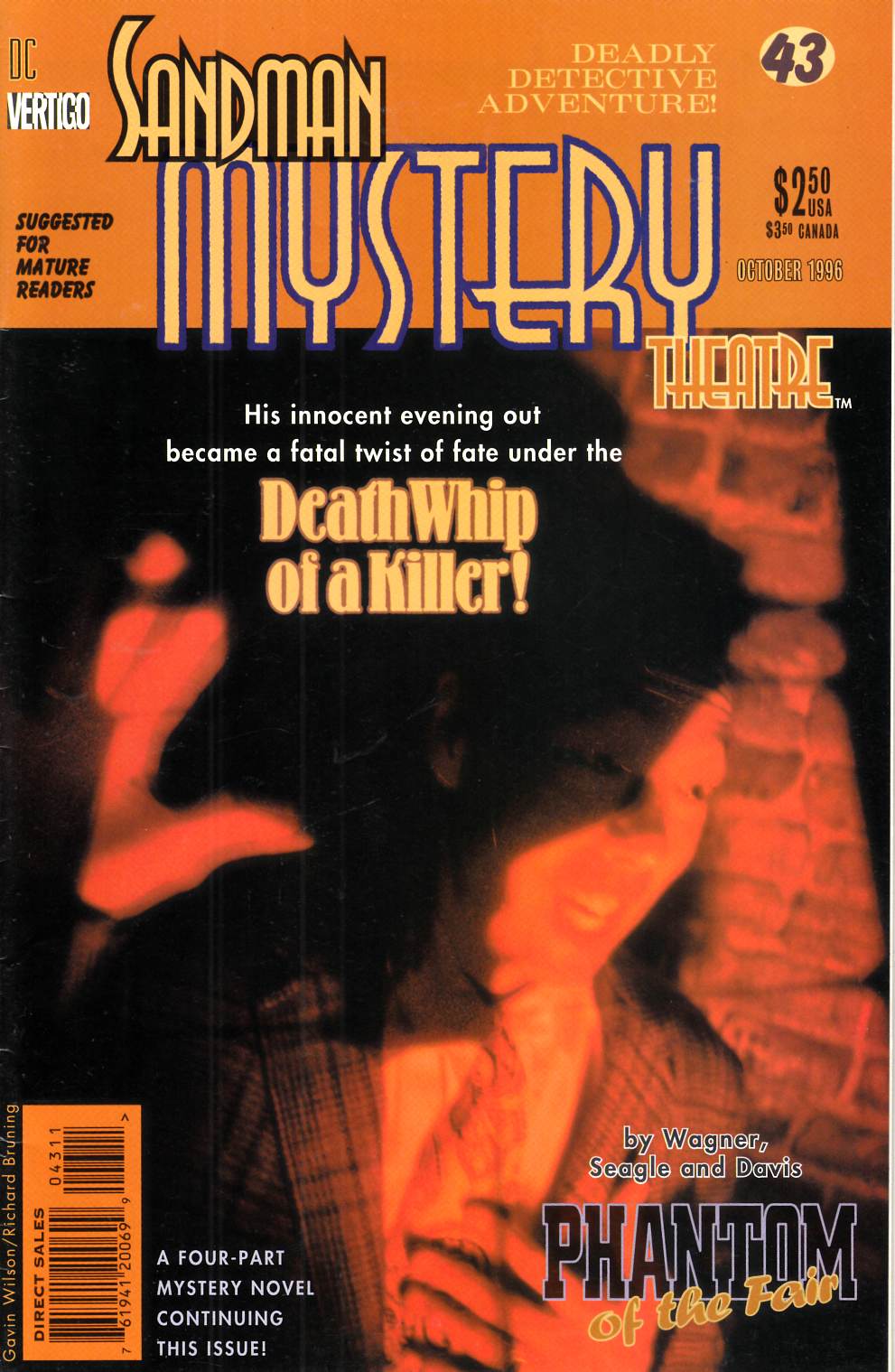 Sandman Mystery Theatre #43 Fine (6.0) [DC Comic] LARGE