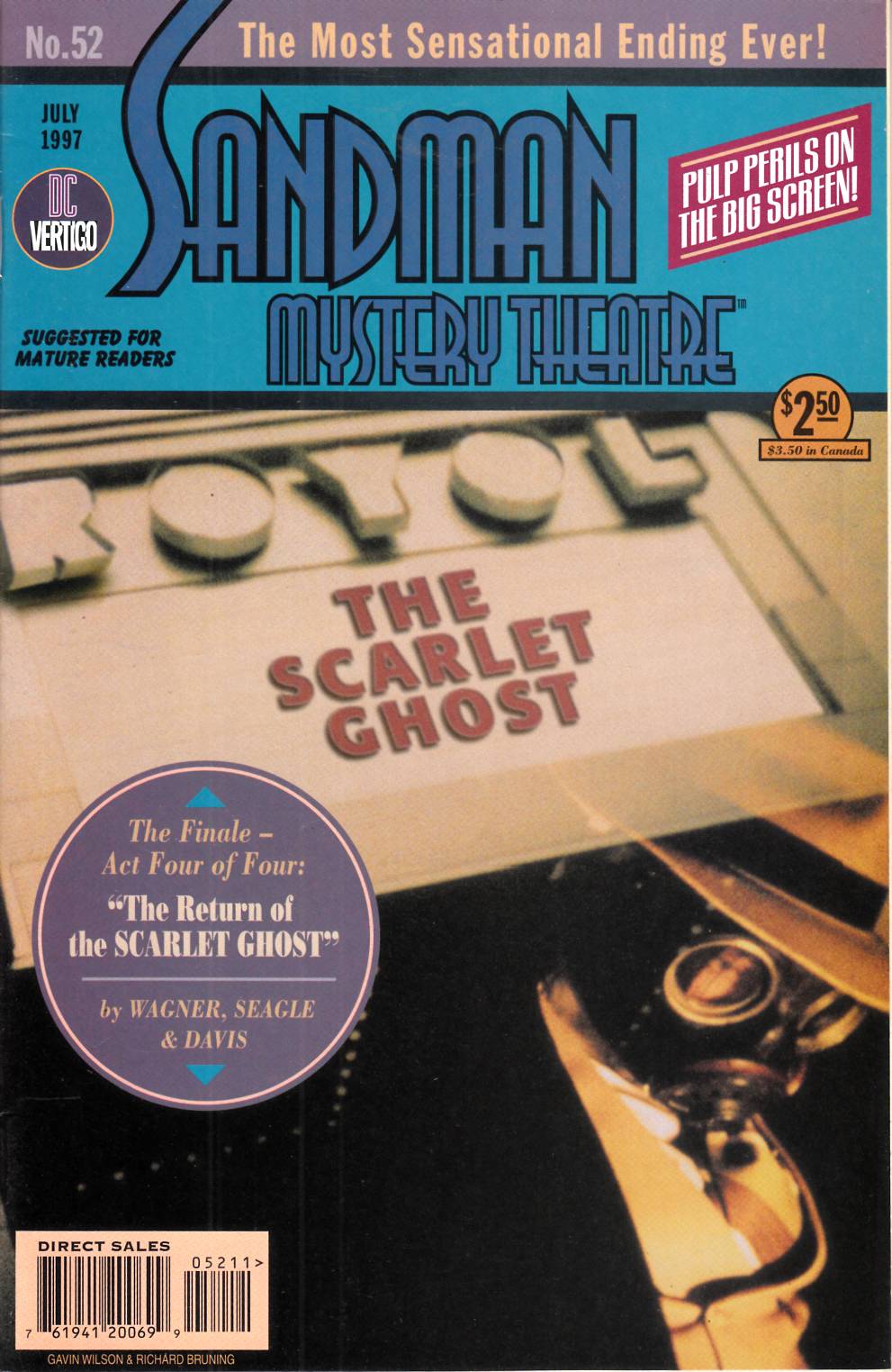 Sandman Mystery Theatre #52 Near Mint (9.4) [DC Comic] THUMBNAIL