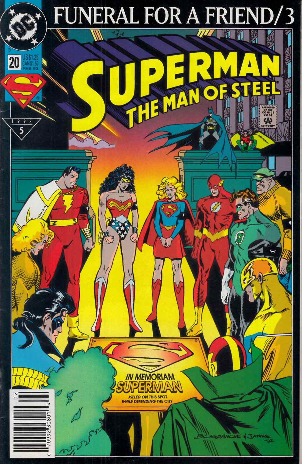 Superman The Man of Steel #20 Newsstand Edition Very Fine (8.0) [DC Comic] LARGE