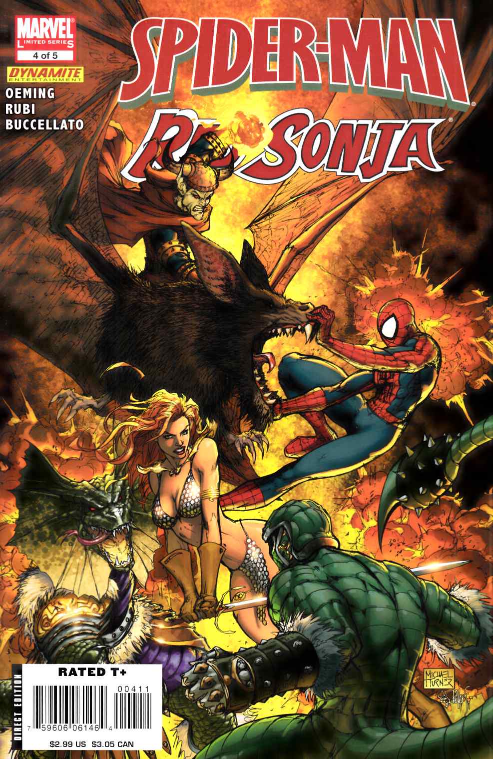 Spider-Man Red Sonja #4 Very Fine (8.0) [Marvel Comic] LARGE