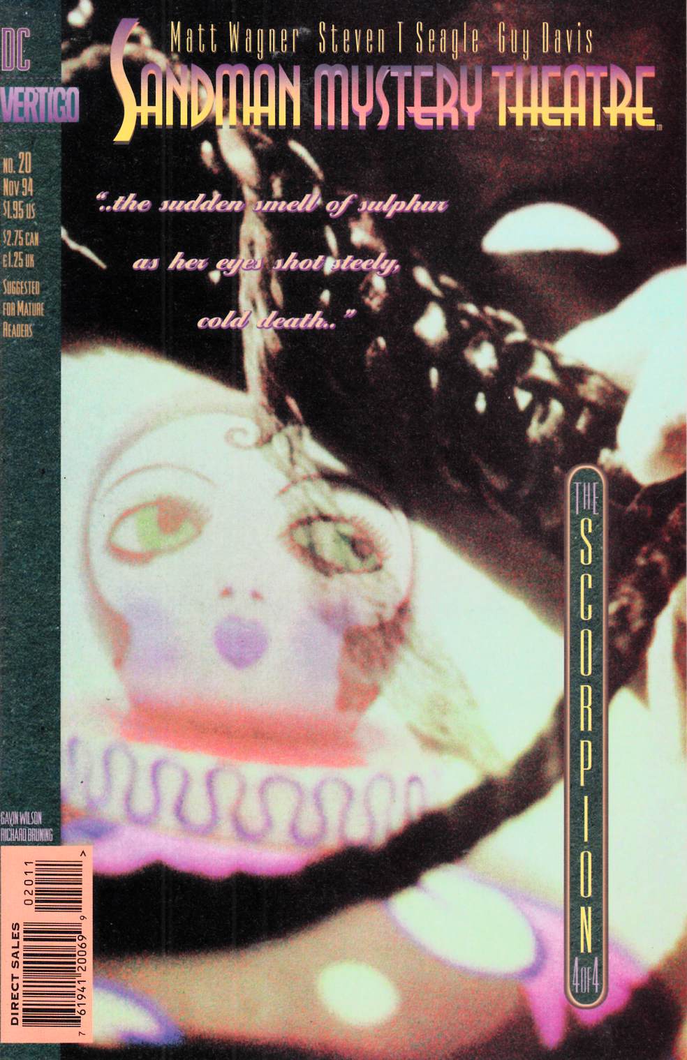 Sandman Mystery Theatre #20 Very Fine (8.0) [DC Comic] LARGE