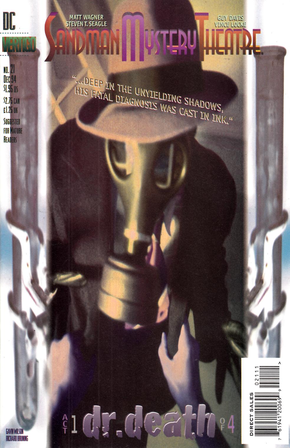 Sandman Mystery Theatre #21 Very Fine (8.0) [DC Comic] LARGE