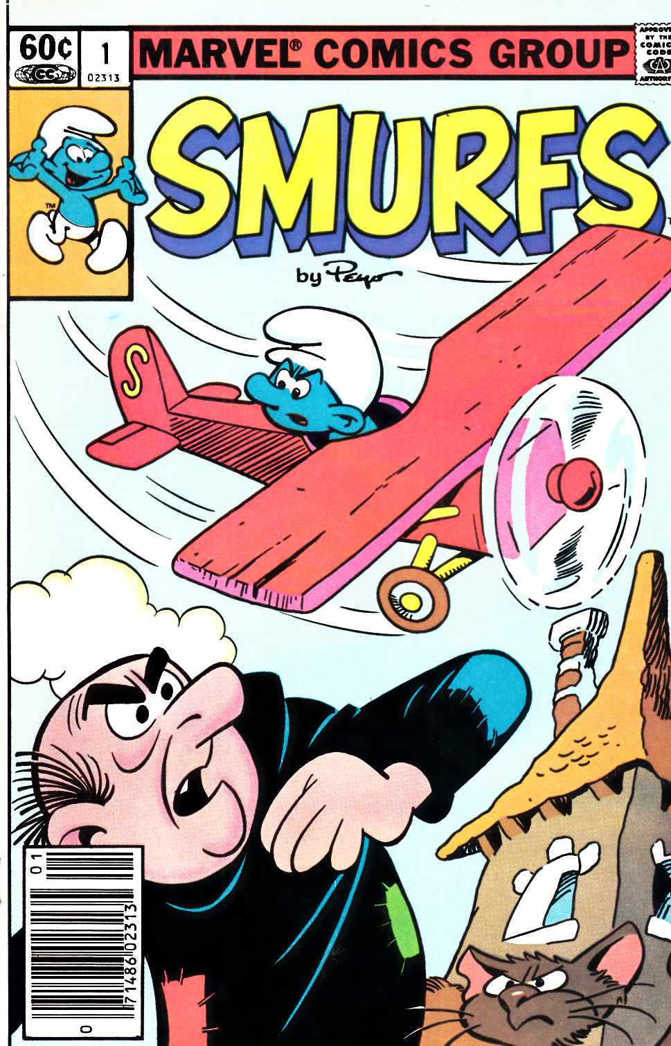 Smurfs #1 Newsstand Edition Fine (6.0) [Marvel Comic] LARGE