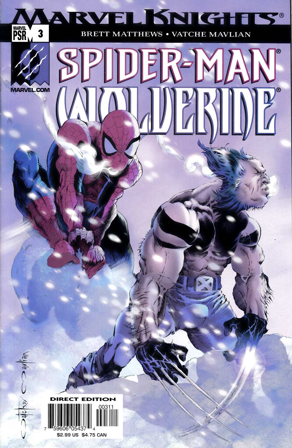 Spider-Man Wolverine #3 Very Fine (8.0) [Marvel Comic] LARGE