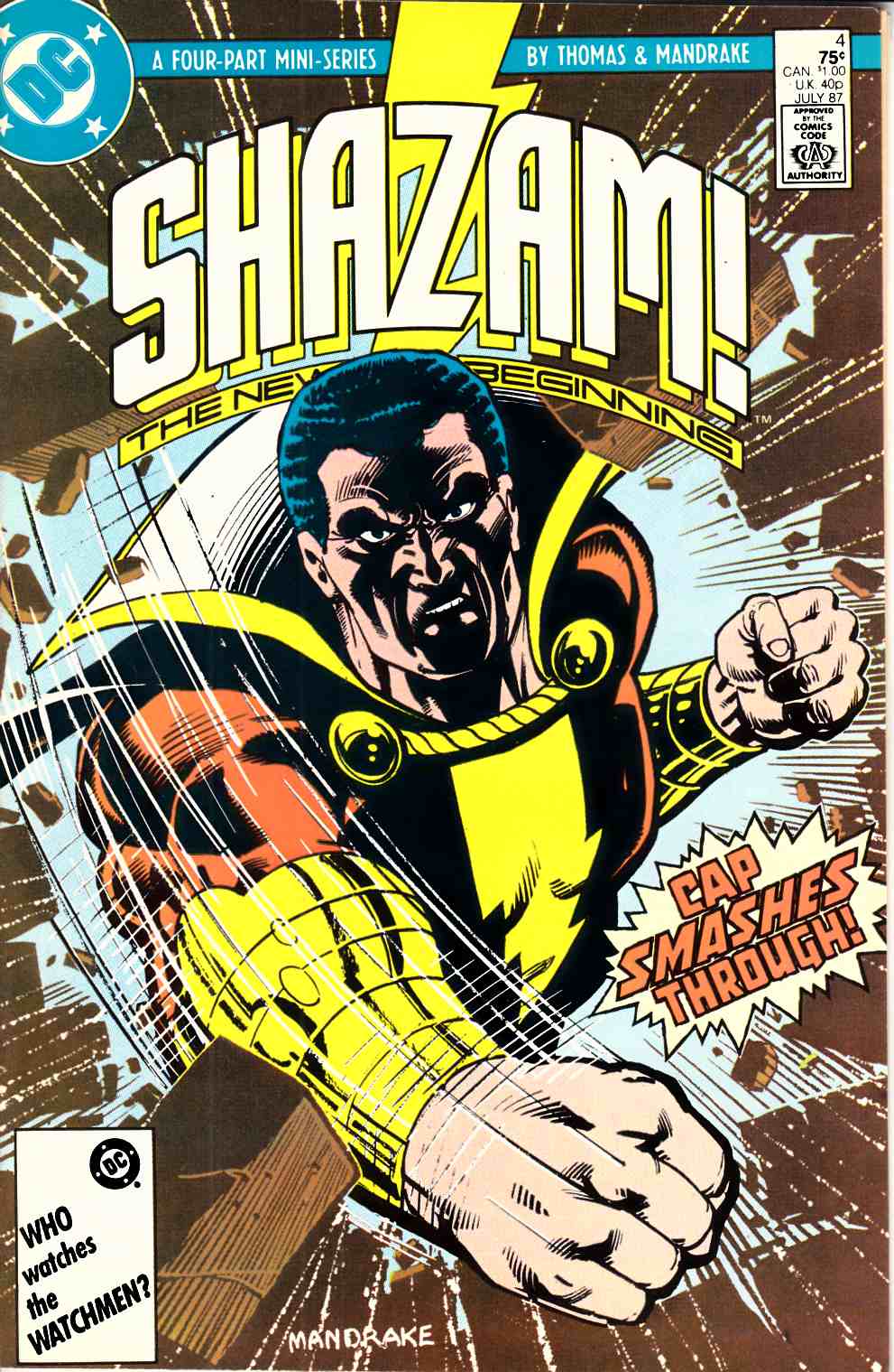 Shazam The New Beginning #4 Very Fine/Near Mint (9.0) [DC Comic] LARGE