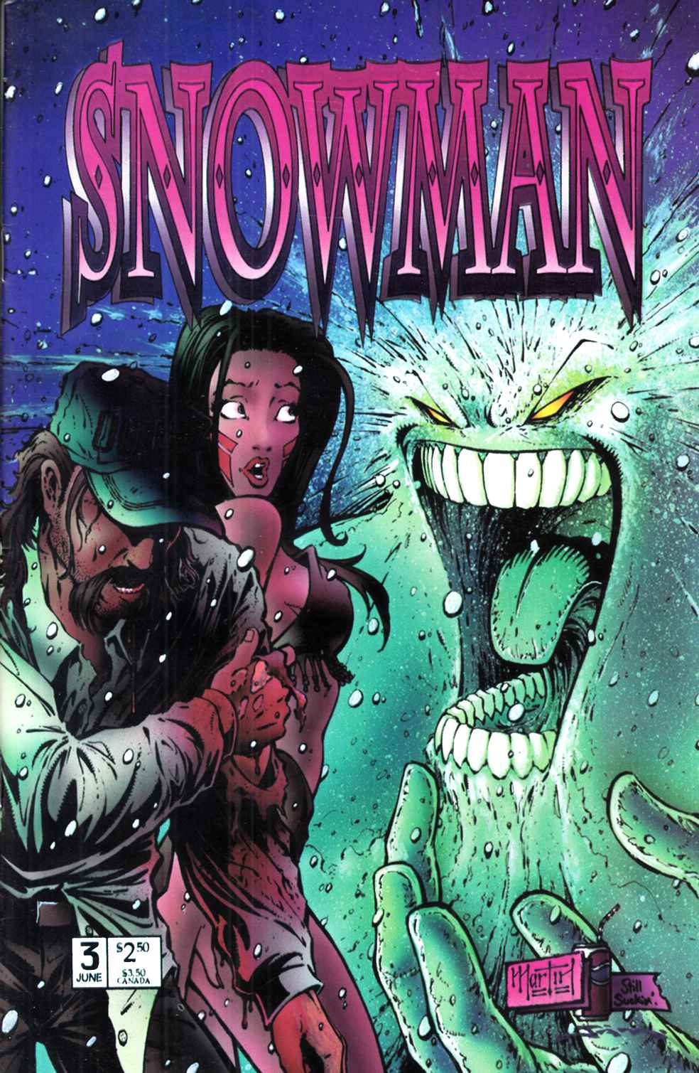 Snowman #3 Very Fine Minus (7.5) [Hall of Heroes Comic] LARGE