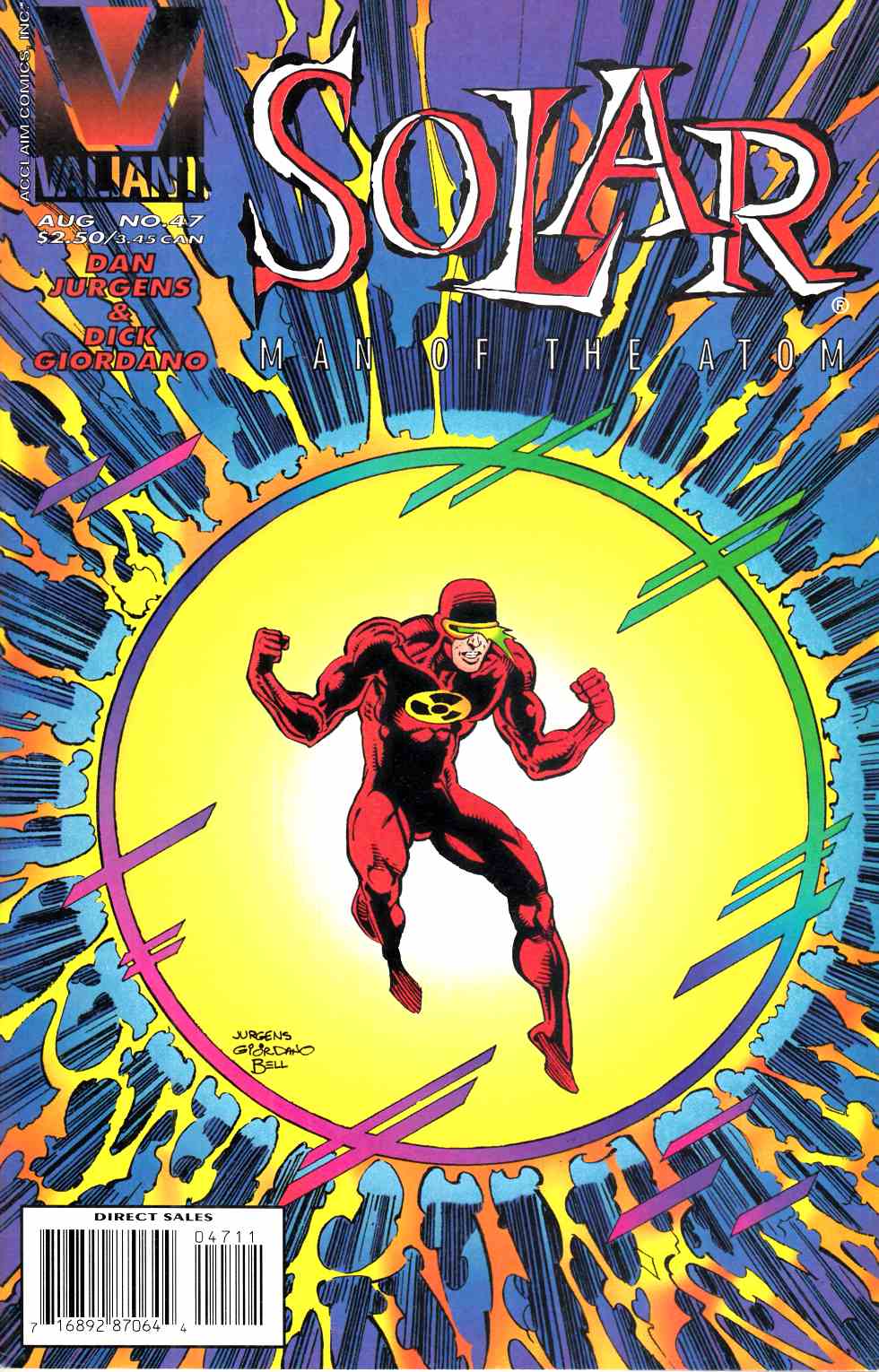 Solar Man of the Atom #47 Very Fine (8.0) [Valiant Comic] LARGE