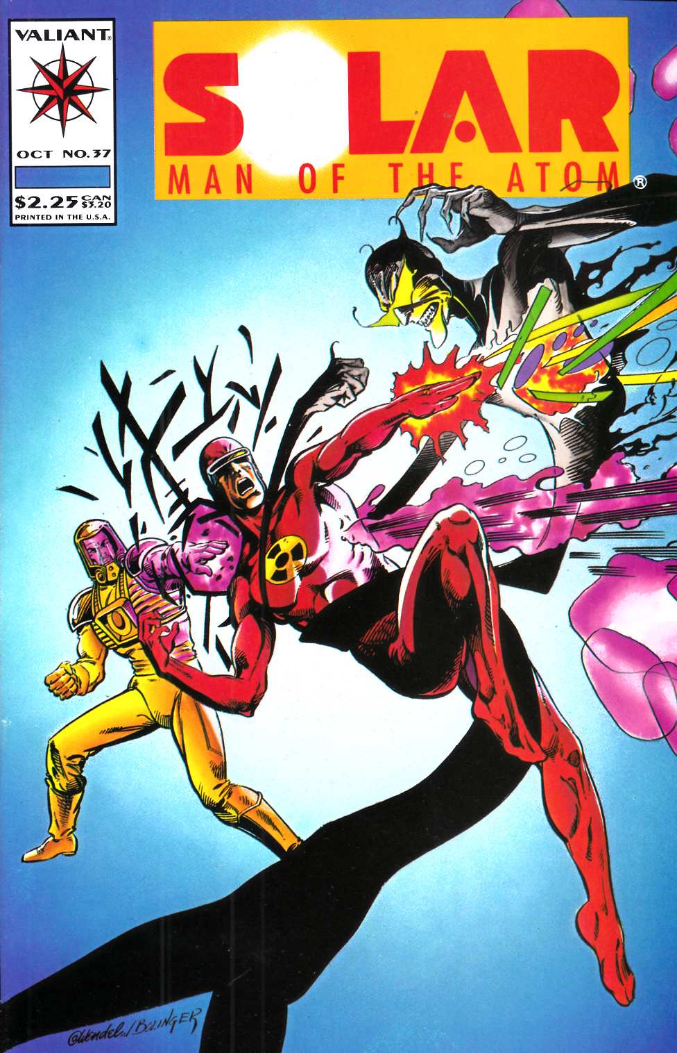 Solar Man of the Atom #37 Near Mint (9.4) [Valiant Comic] LARGE