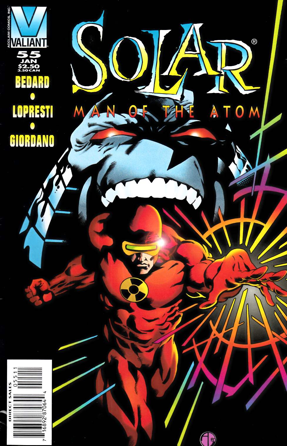 Solar Man of the Atom #55 Very Fine (8.0) [Valiant Comic] THUMBNAIL