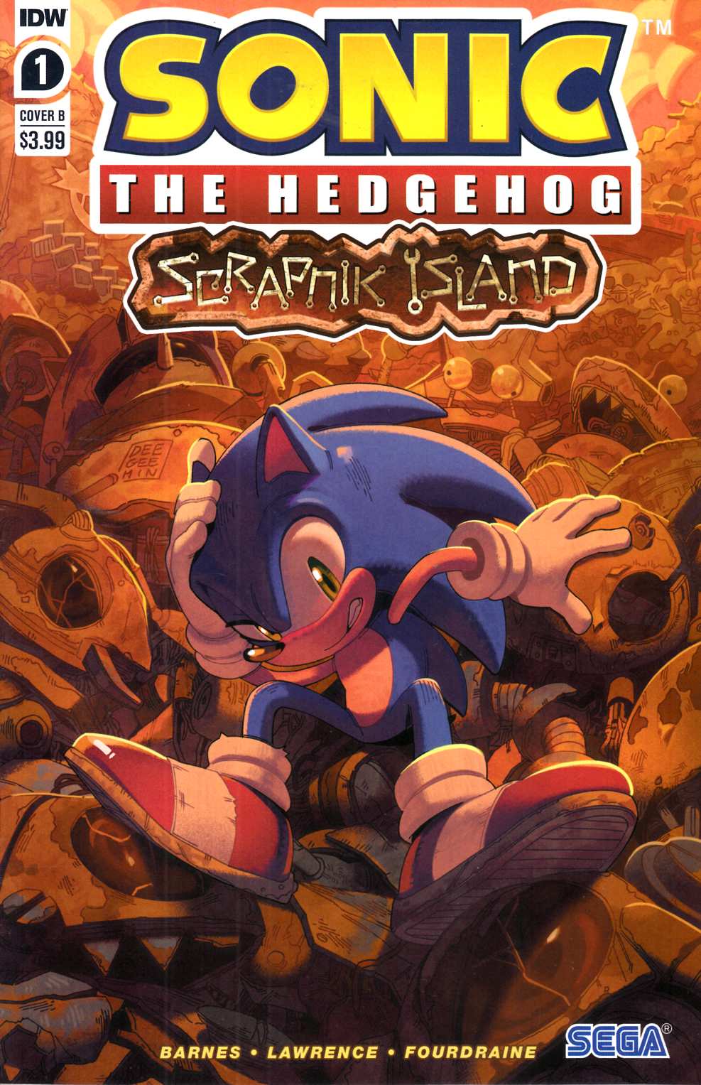 Sonic The Hedgehog Scrapnik Island #1 Cover B Near Mint (9.4) [IDW Comic] LARGE