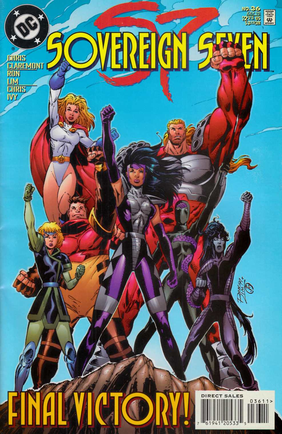Sovereign Seven #36 Fine (6.0) [DC Comic] LARGE