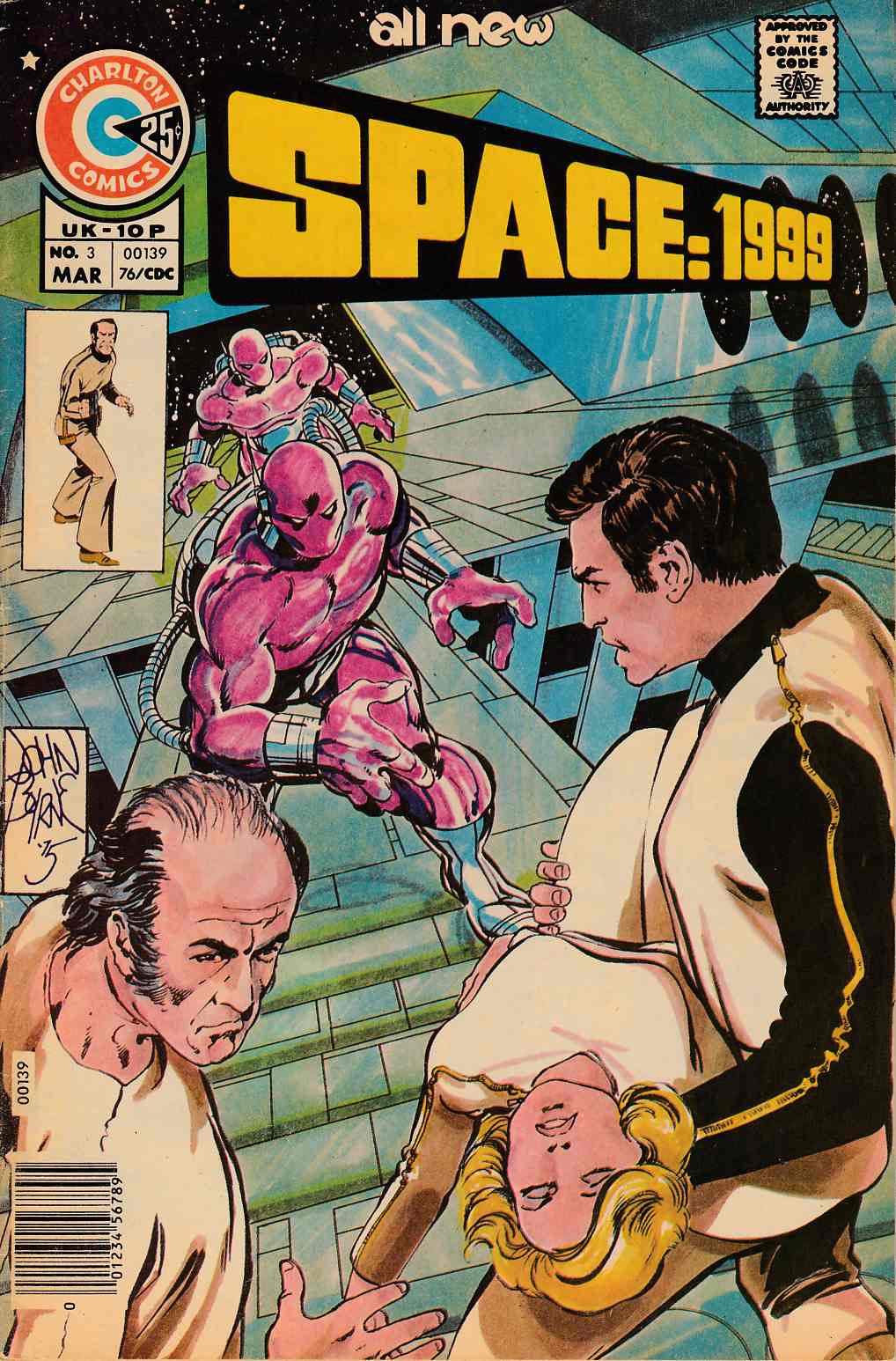Space 1999  #3 Very Fine (8.0) [Charlton Comic] LARGE