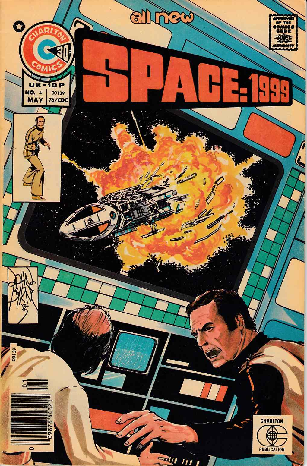 Space 1999  #4 Very Fine (8.0) [Charlton Comic] LARGE