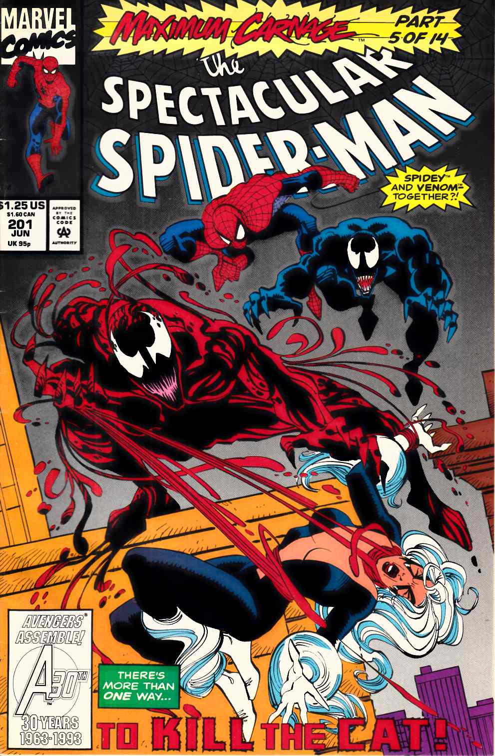 Spectacular Spider-Man #201 Very Good (4.0) [Marvel Comic] THUMBNAIL
