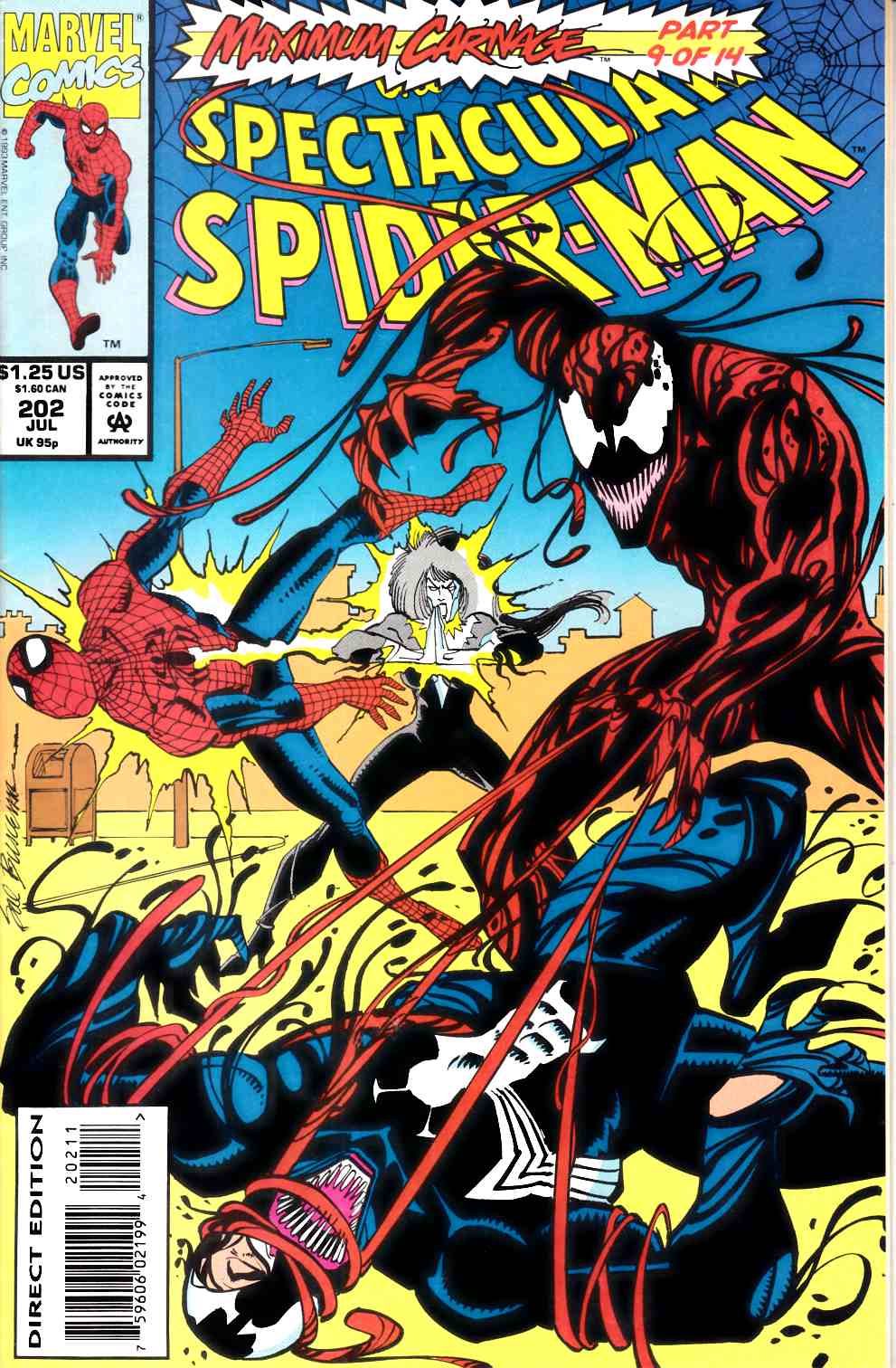 Spectacular Spider-Man #202 Fine (6.0) [Marvel Comic] THUMBNAIL