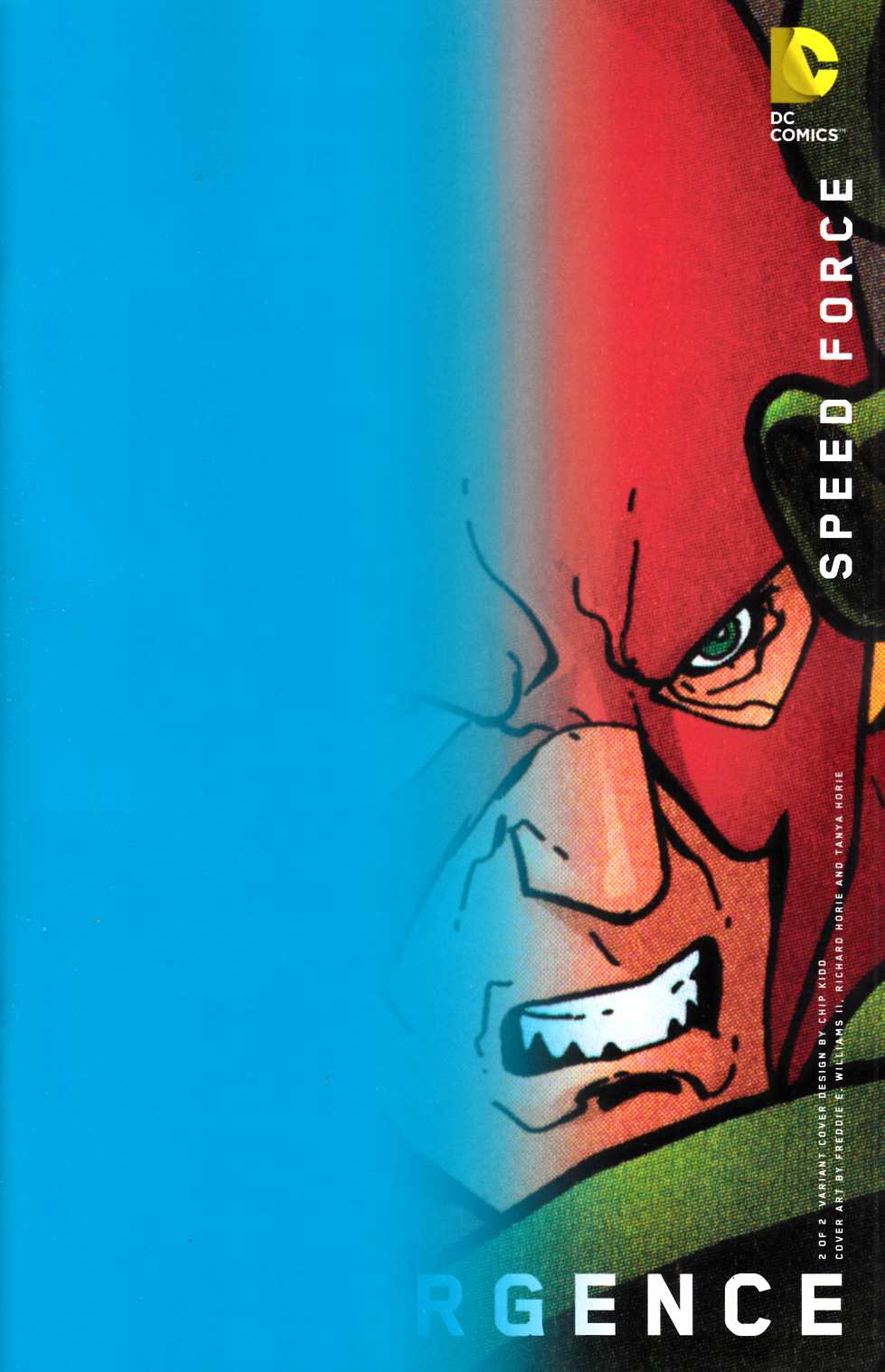 Convergence Speed Force #2 Chip Kidd Variant Cover [DC Comic] LARGE