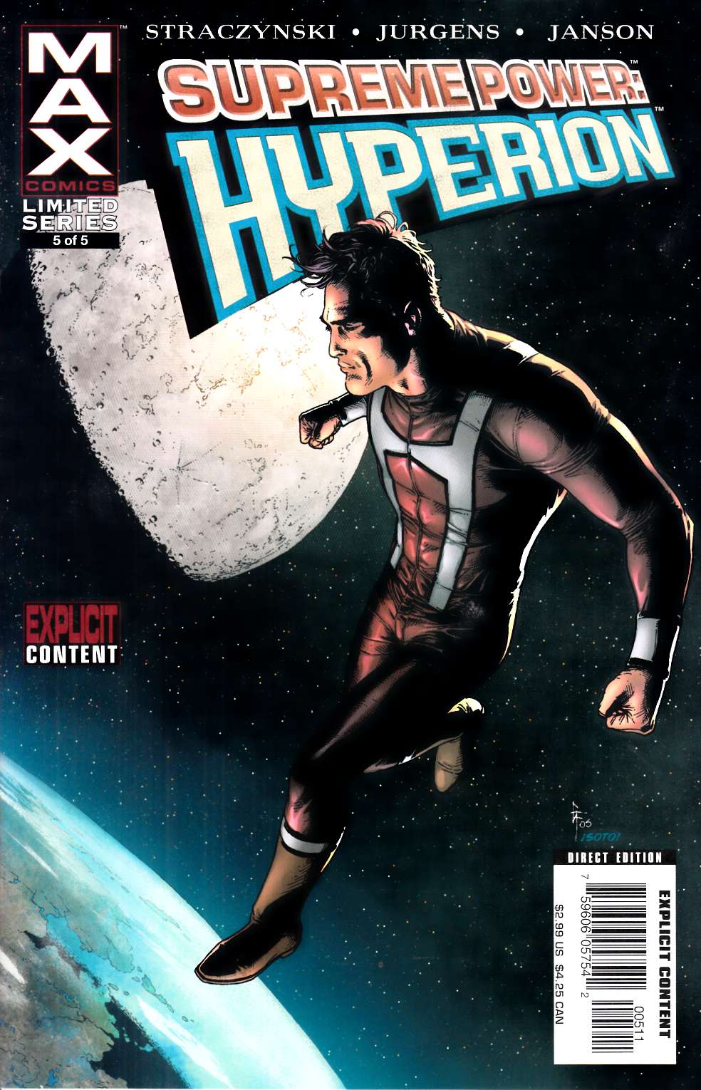 Supreme Power Hyperion #5 Very Fine (8.0) [Marvel Comic] THUMBNAIL