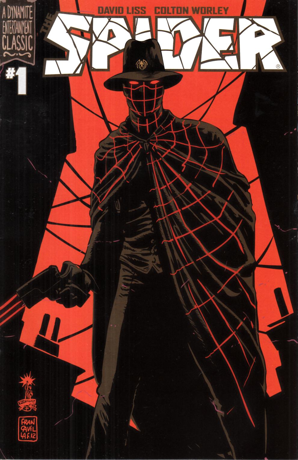 The Spider #1 Cover C Francavilla Very Fine (8.0) [Dynamite Comic] LARGE