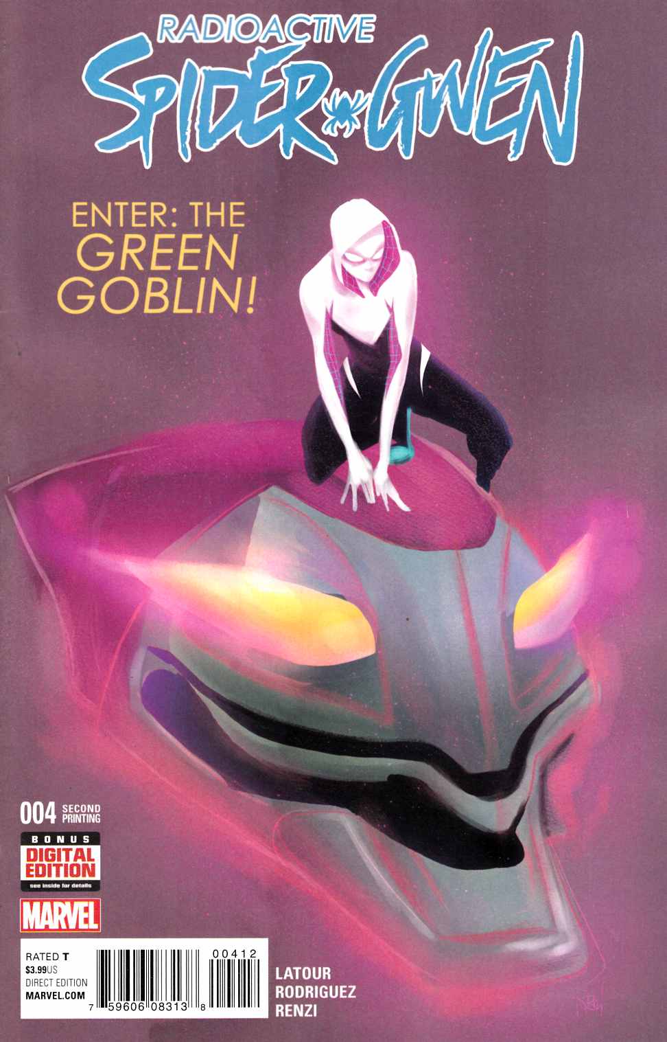 Spider-Gwen #4 Second Printing Very Fine (8.0) [Marvel Comic] THUMBNAIL