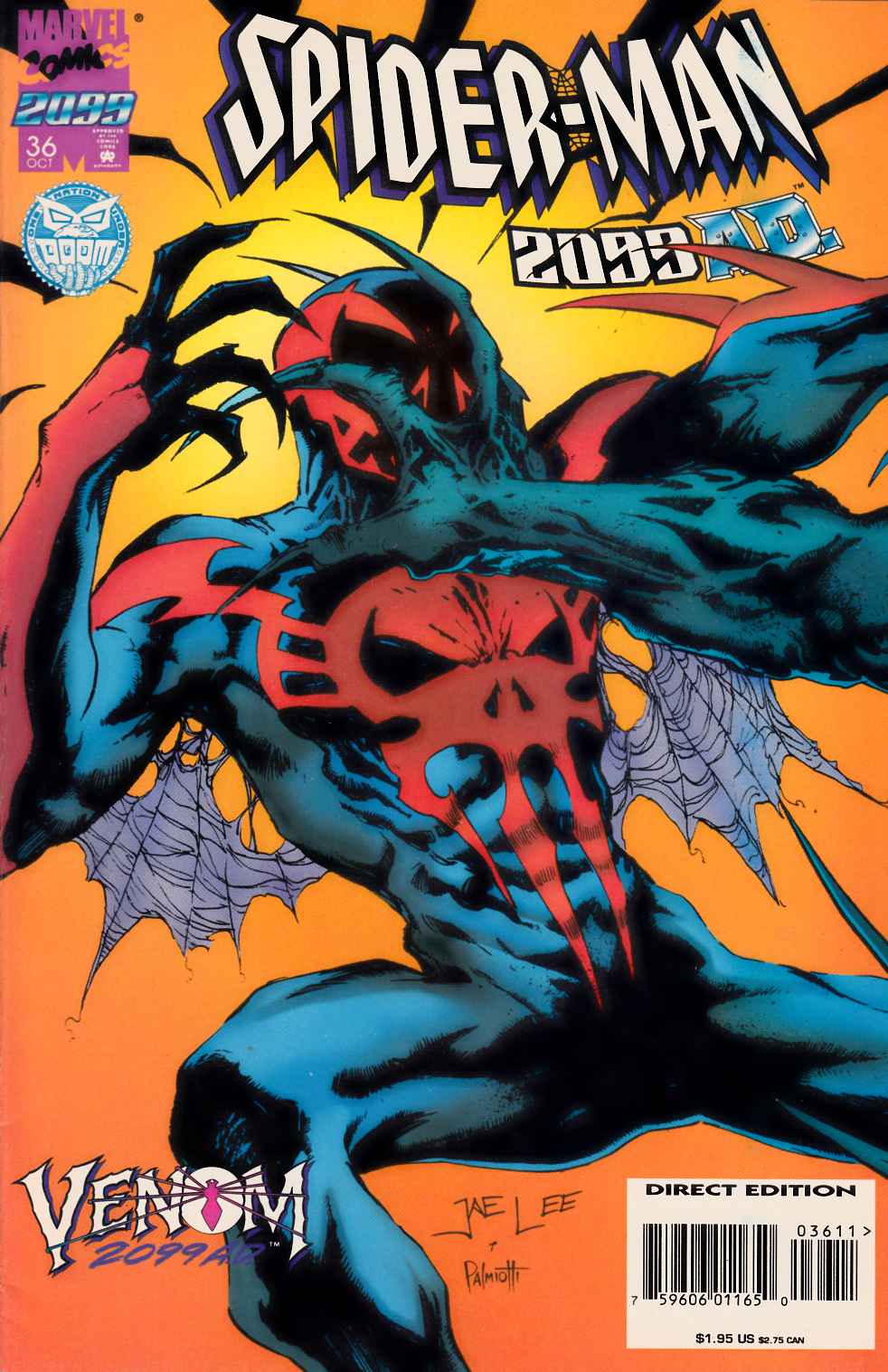 Spider-Man 2099 #36 Cover A Near Mint Minus (9.2) [Marvel Comic] LARGE