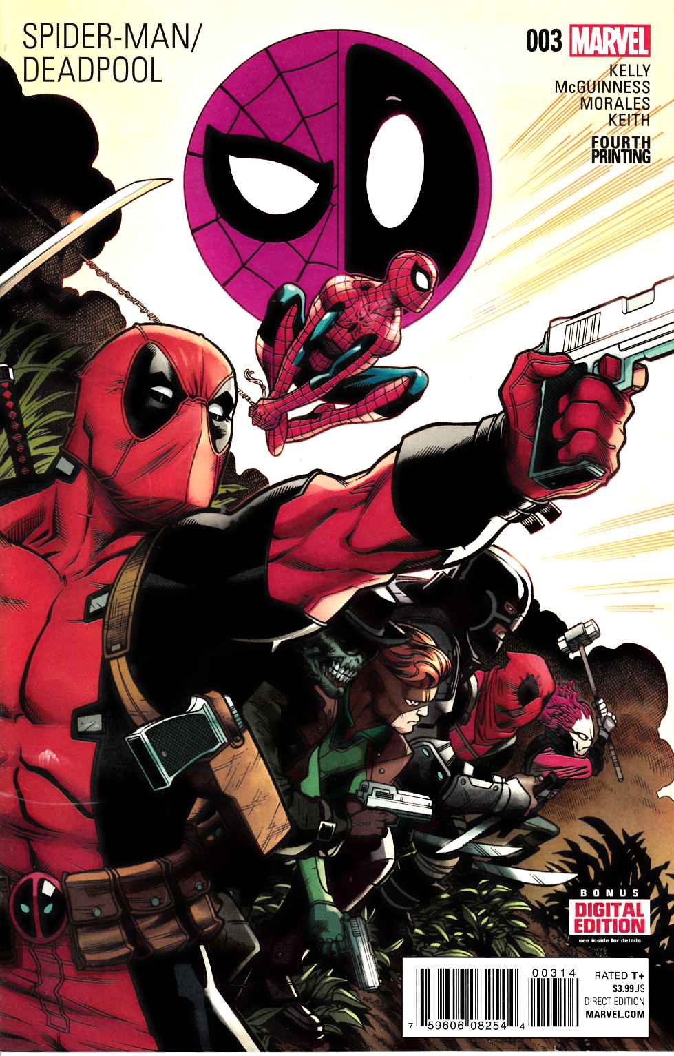 Spider Man Deadpool 3 Fourth Printing Marvel Comic