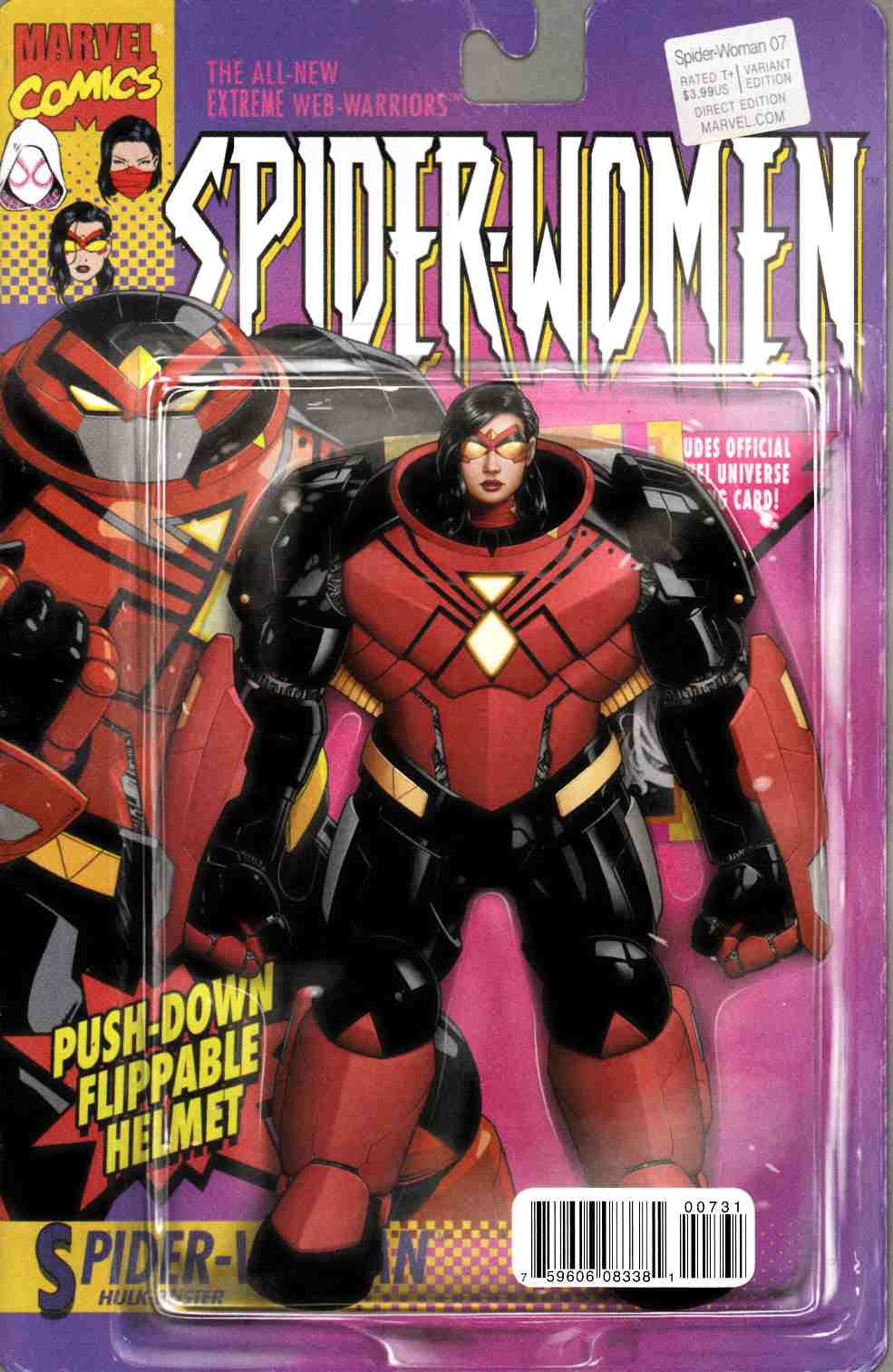 Spider-Woman #7 Christopher Action Figure Variant Cover [Marvel Comic] LARGE