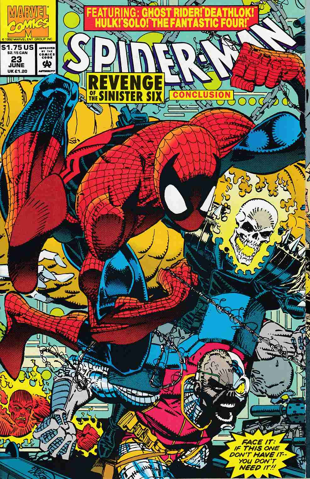 Spider-Man #23 Very Fine (8.0) [Marvel Comic] LARGE