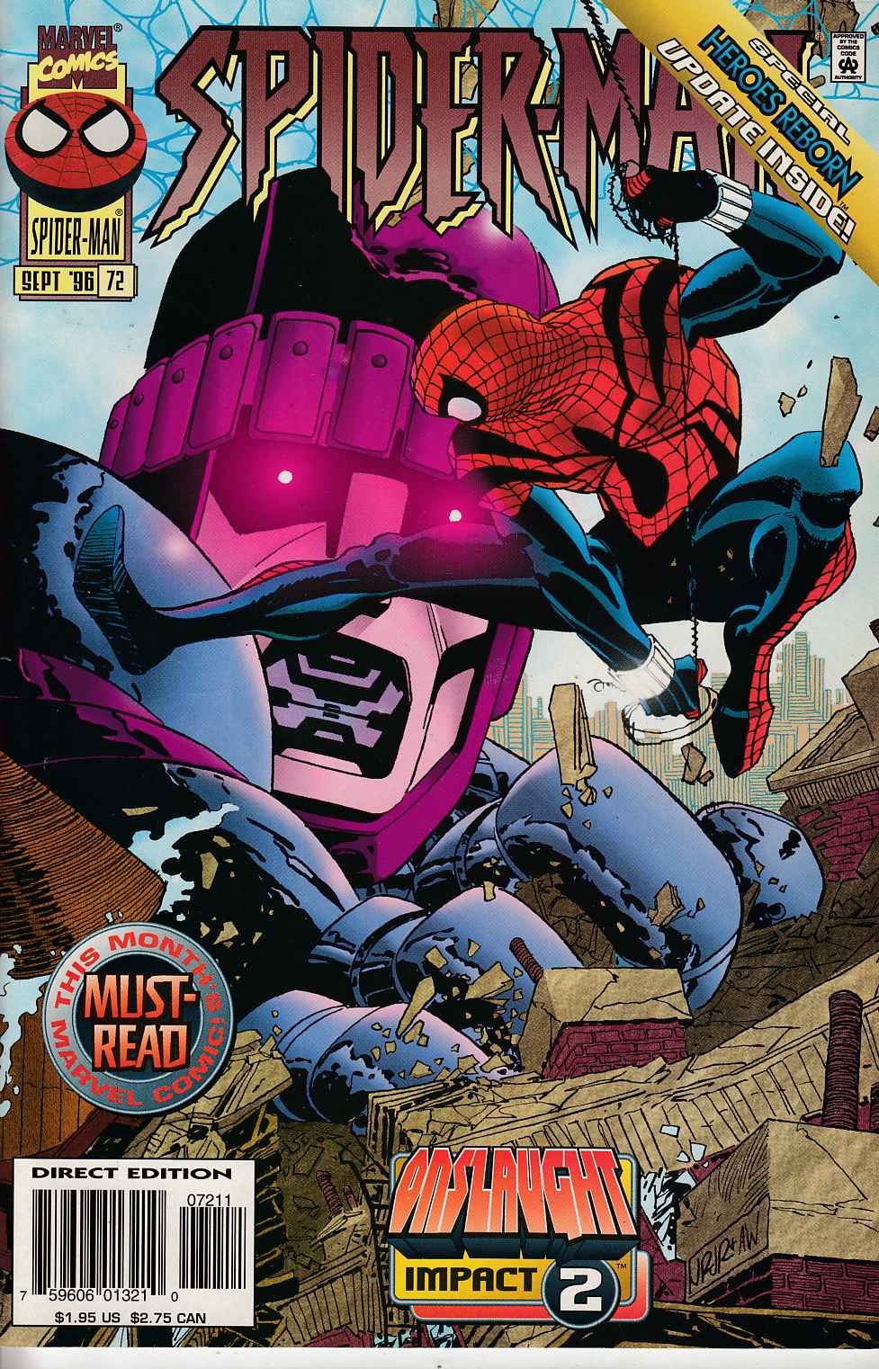 Spider-Man #72 Near Mint (9.4) [Marvel Comic] LARGE
