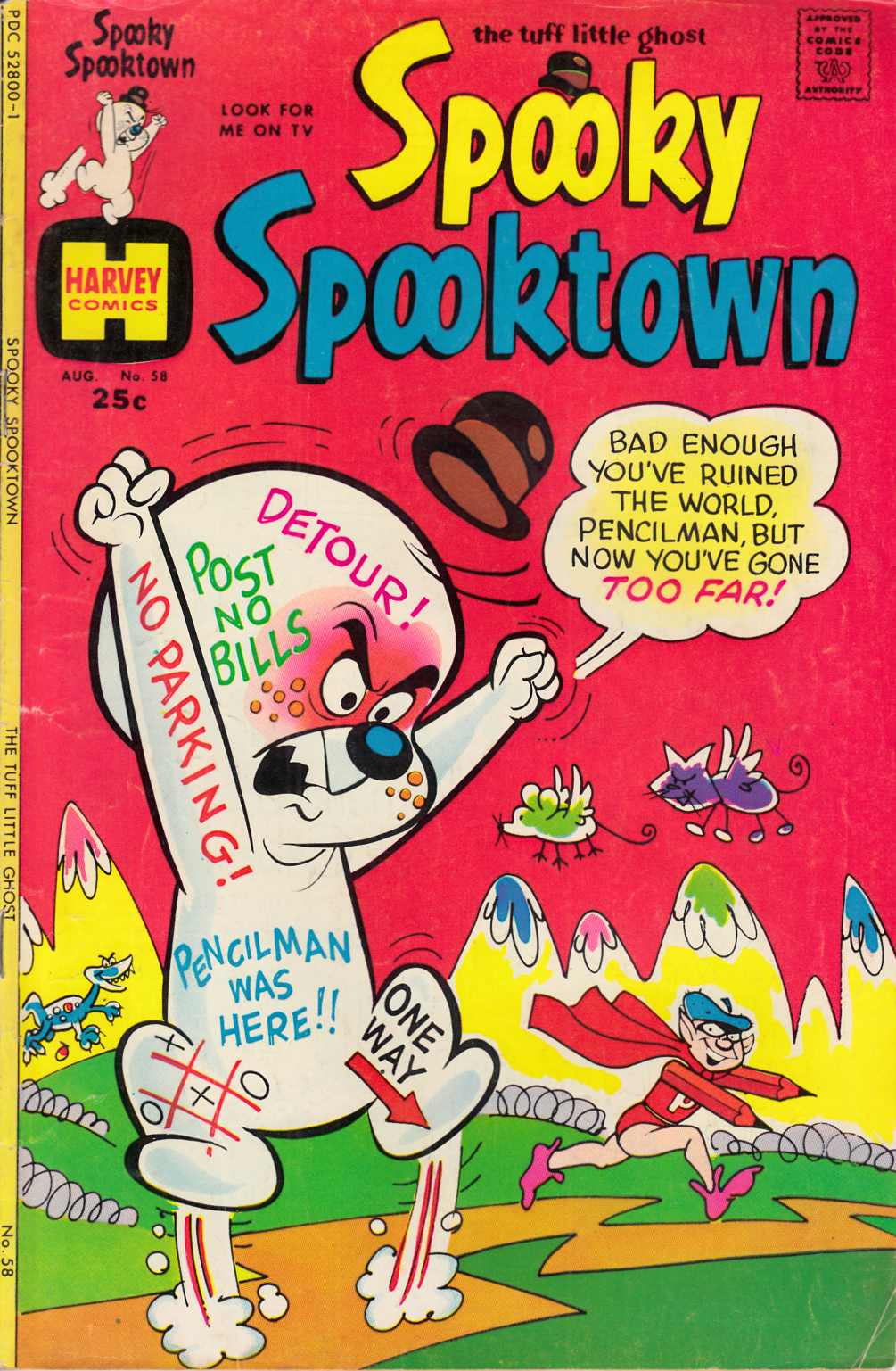 Spooky Spooktown #58 Very Good (4.0) [Harvey Comic] LARGE
