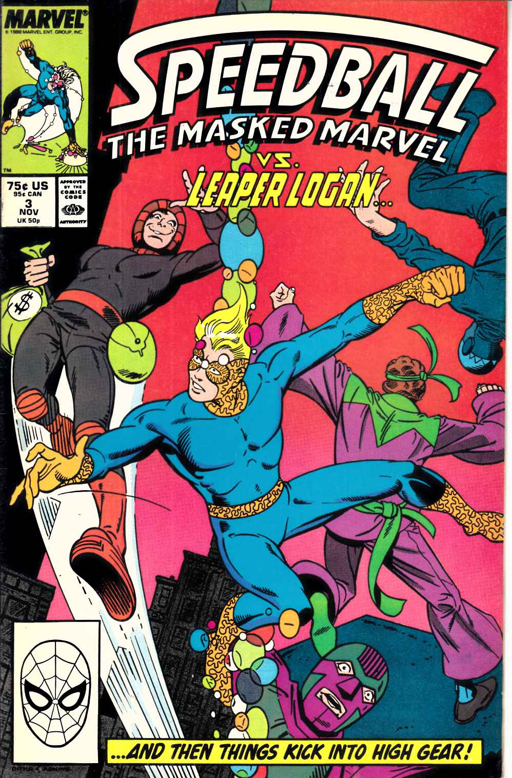 Speedball #3 Fine/Very Fine (7.0) [Marvel Comic] LARGE