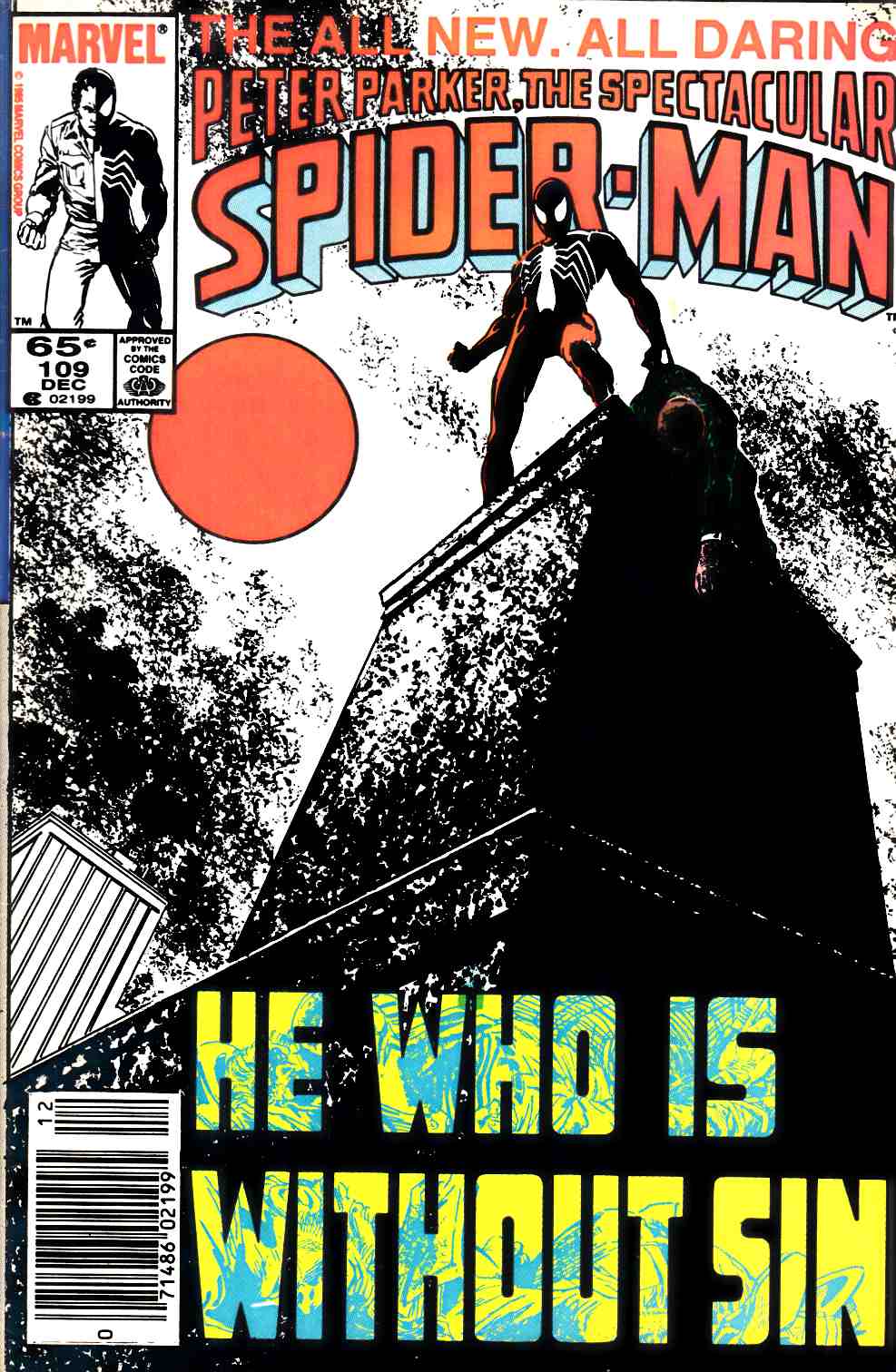 Spectacular Spider-Man #109 Newsstand Edition Very Fine (8.0) [Marvel Comic] LARGE