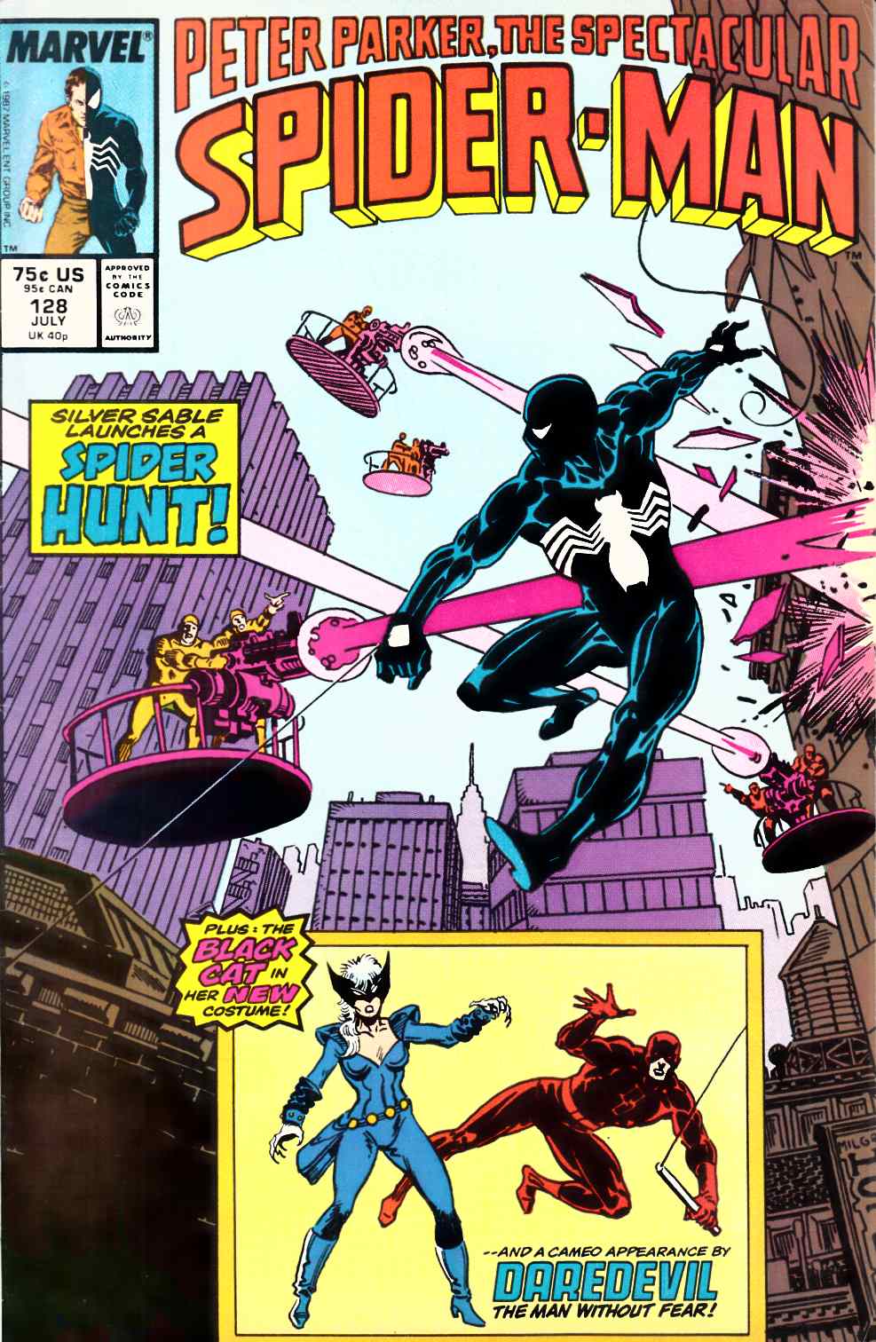 Spectacular Spider-Man #128 Very Fine (8.0) [Marvel Comic] THUMBNAIL