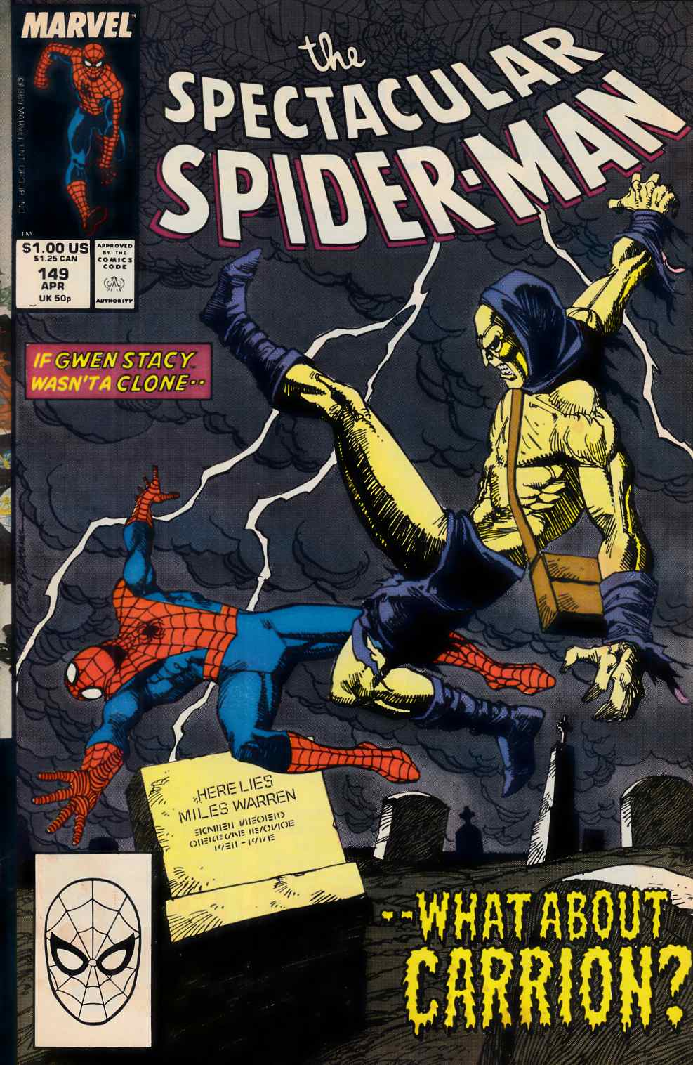 Spectacular Spider-Man #149 Very Good (4.0) [Marvel Comic] LARGE