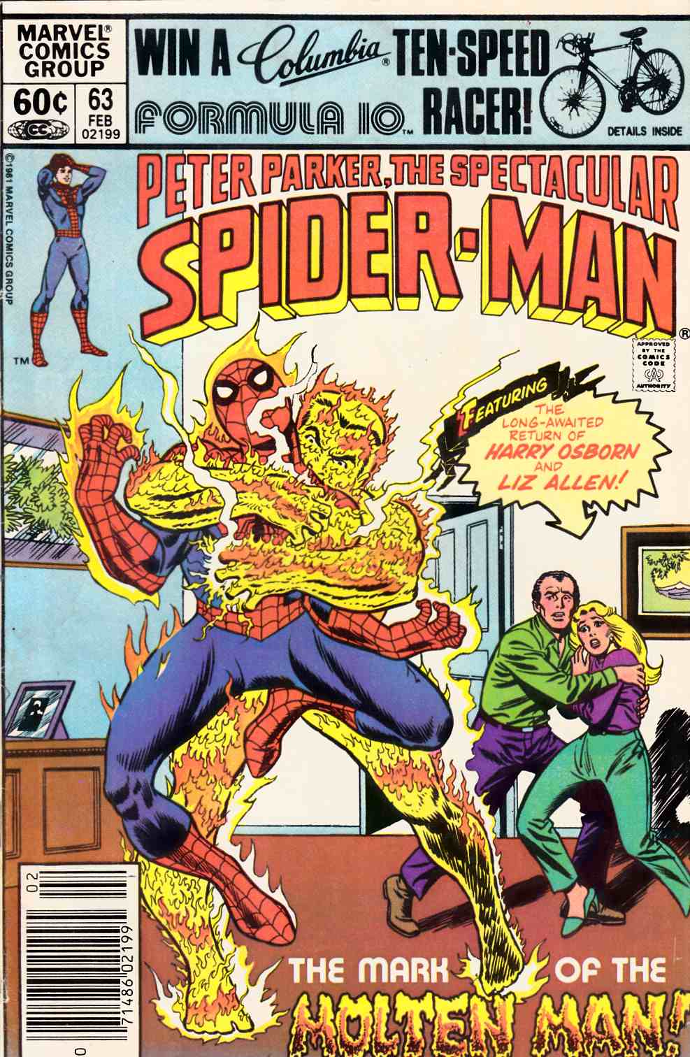 Spectacular Spider-Man #63 Newsstand Edition Very Good (4.0) [Marvel Comic] THUMBNAIL