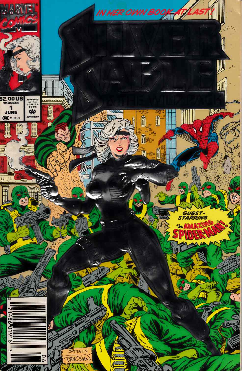 Silver Sable and the Wild Pack #1 Newsstand Edition Fine/Very Fine (7.0) [Marvel Comic] THUMBNAIL