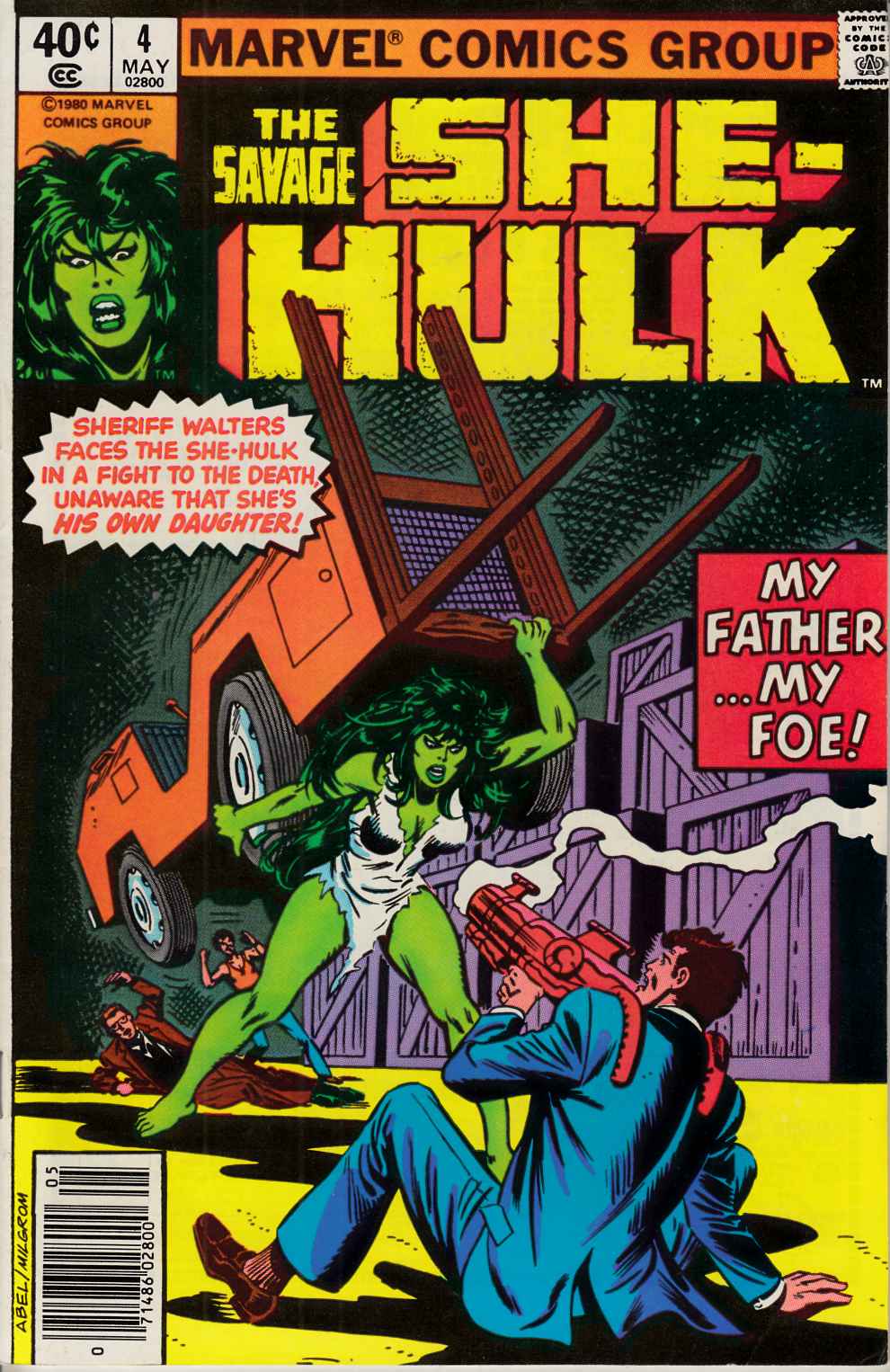 Savage She-Hulk #4 Newsstand Edition Very Fine (8.0) [Marvel Comic] THUMBNAIL
