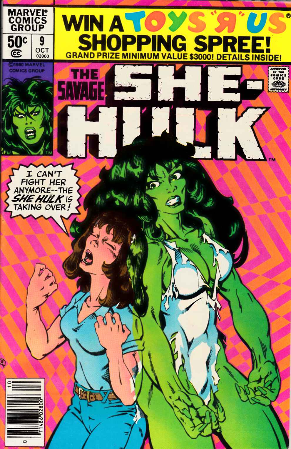 Savage She-Hulk #9 Newsstand Edition Very Fine (8.0) [Marvel Comic] THUMBNAIL