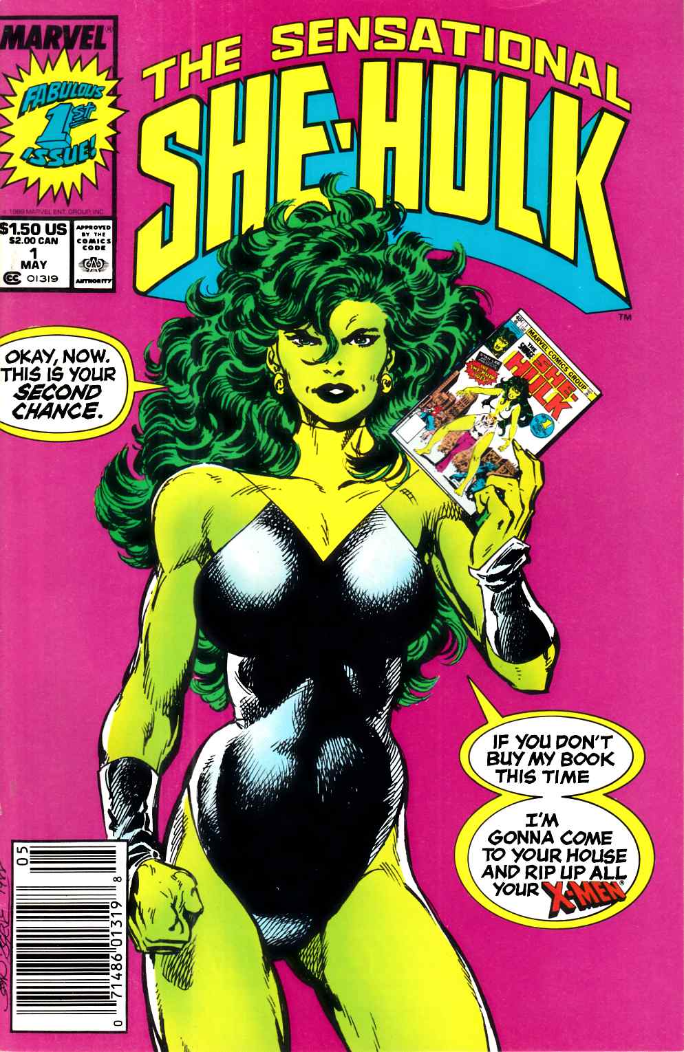 Sensational She-Hulk #1 Newsstand Edition Very Fine (8.0) [Marvel Comic] THUMBNAIL