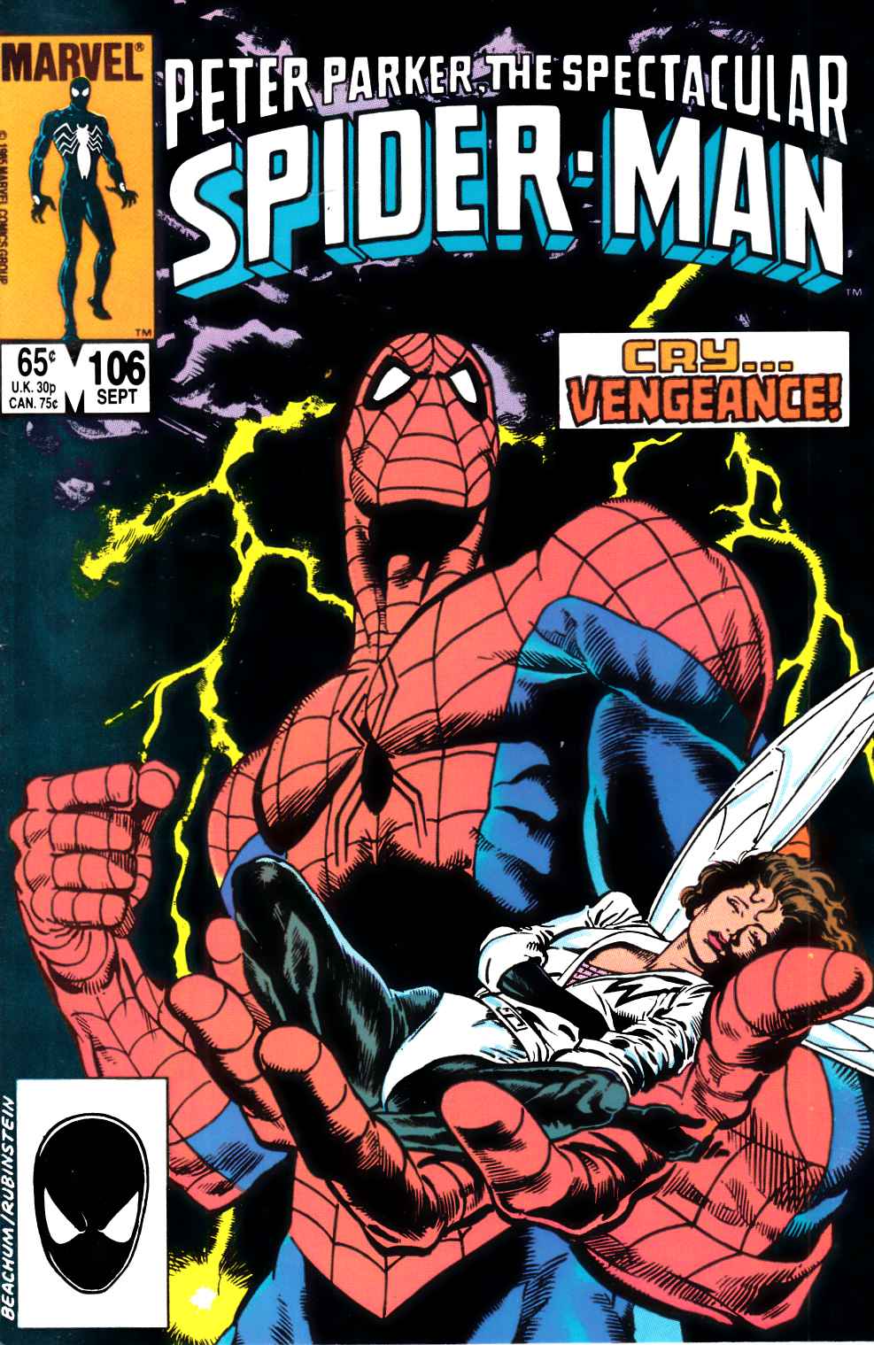 Spectacular Spider-Man #106 Very Fine (8.0) [Marvel Comic] LARGE