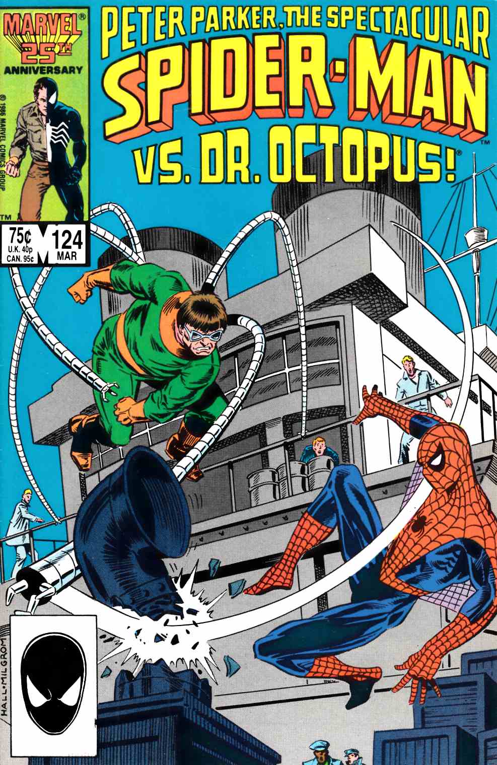 Spectacular Spider-Man #124 Very Fine (8.0) [Marvel Comic] THUMBNAIL