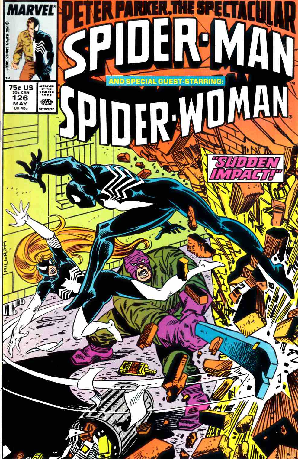 Spectacular Spider-Man #126 Very Fine (8.0) [Marvel Comic] THUMBNAIL