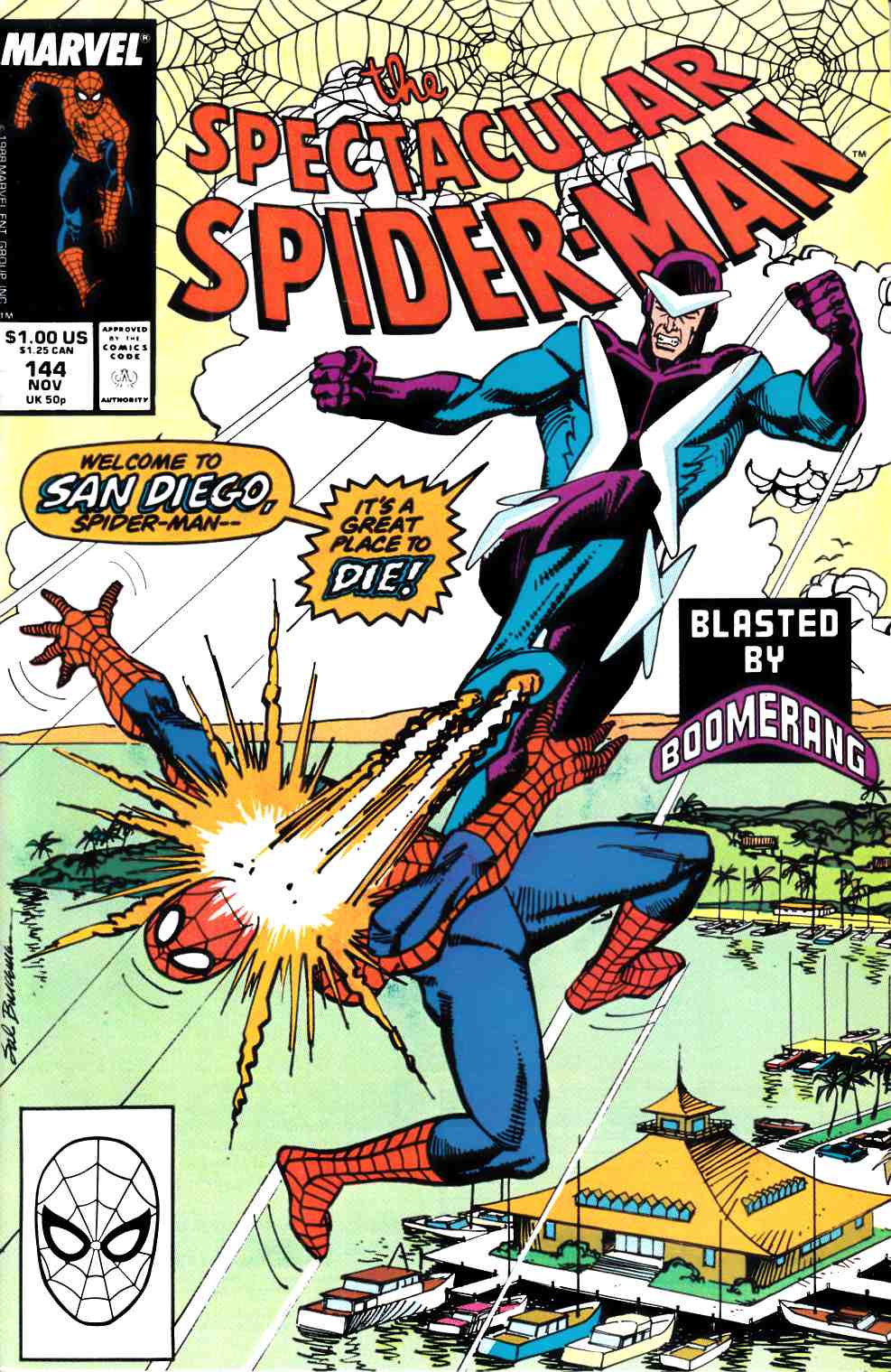 Spectacular Spider-Man #144 Very Fine (8.0) [Marvel Comic] LARGE