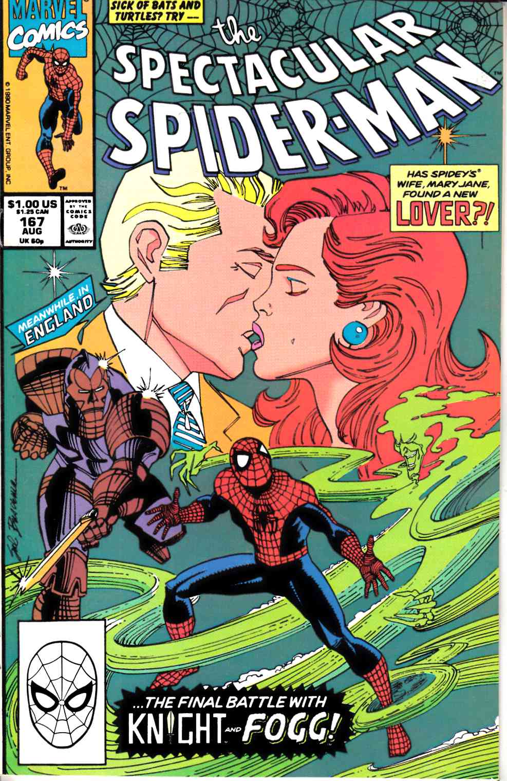 Spectacular Spider-Man #167 Very Fine (8.0) [Marvel Comic] THUMBNAIL