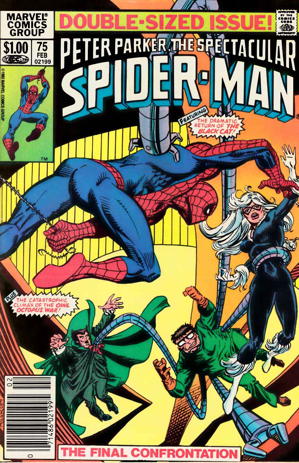 Spectacular Spider-Man #75 Newsstand Edition Very Fine (6.0) [Marvel Comic] LARGE
