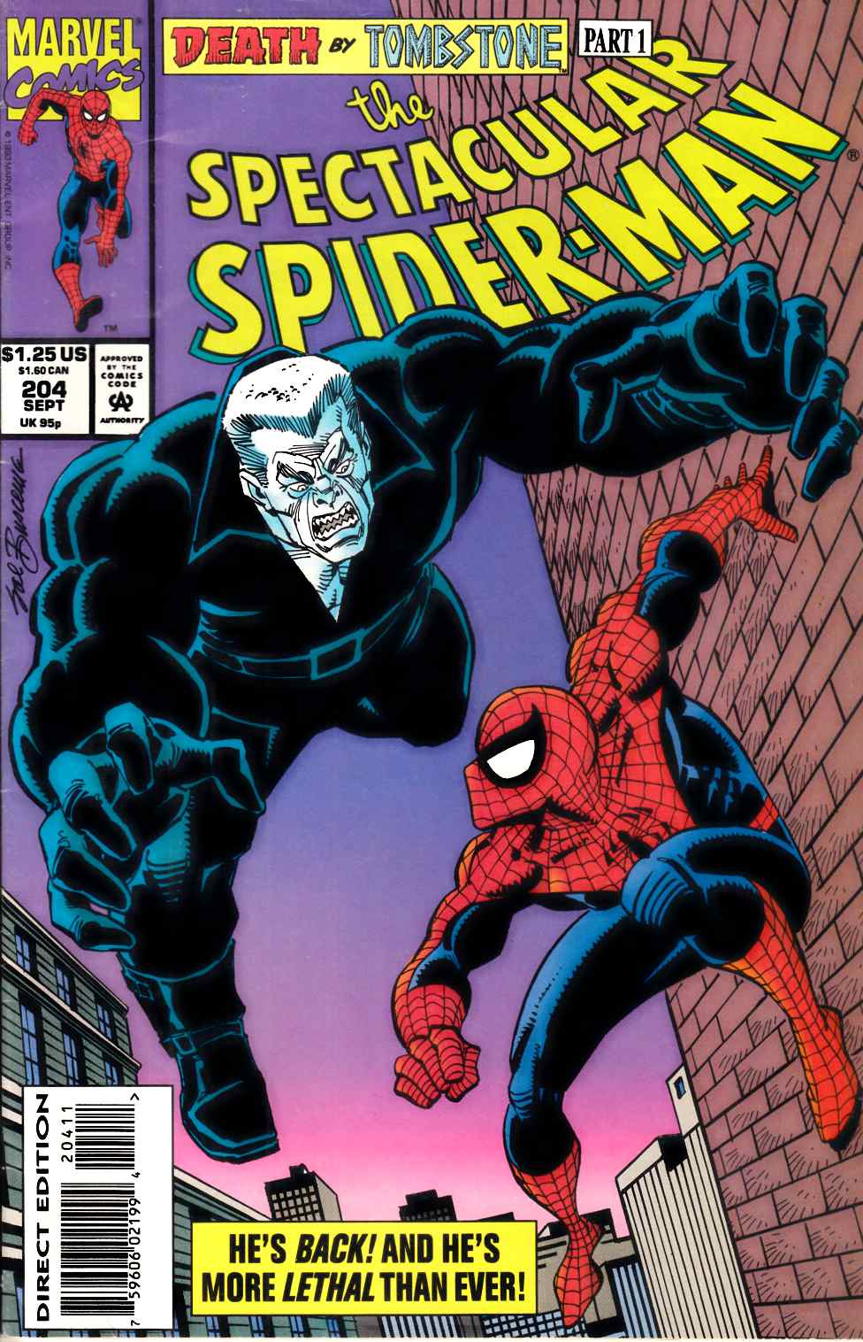 Spectacular Spider-Man #204 Fine (6.0) [Marvel Comic] LARGE